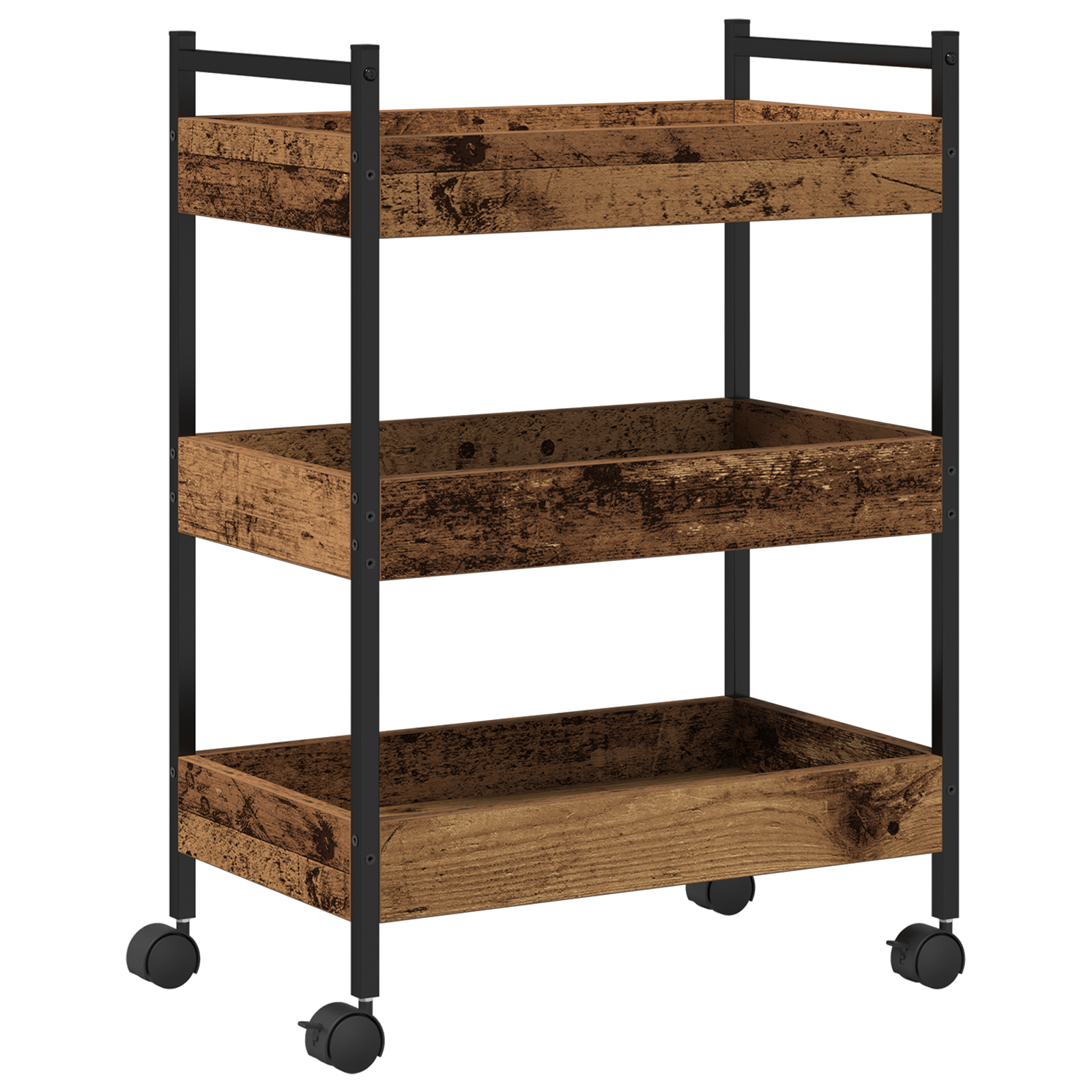 Kitchen Trolley Old Wood 50x30x70 cm Engineered Wood - Image 2
