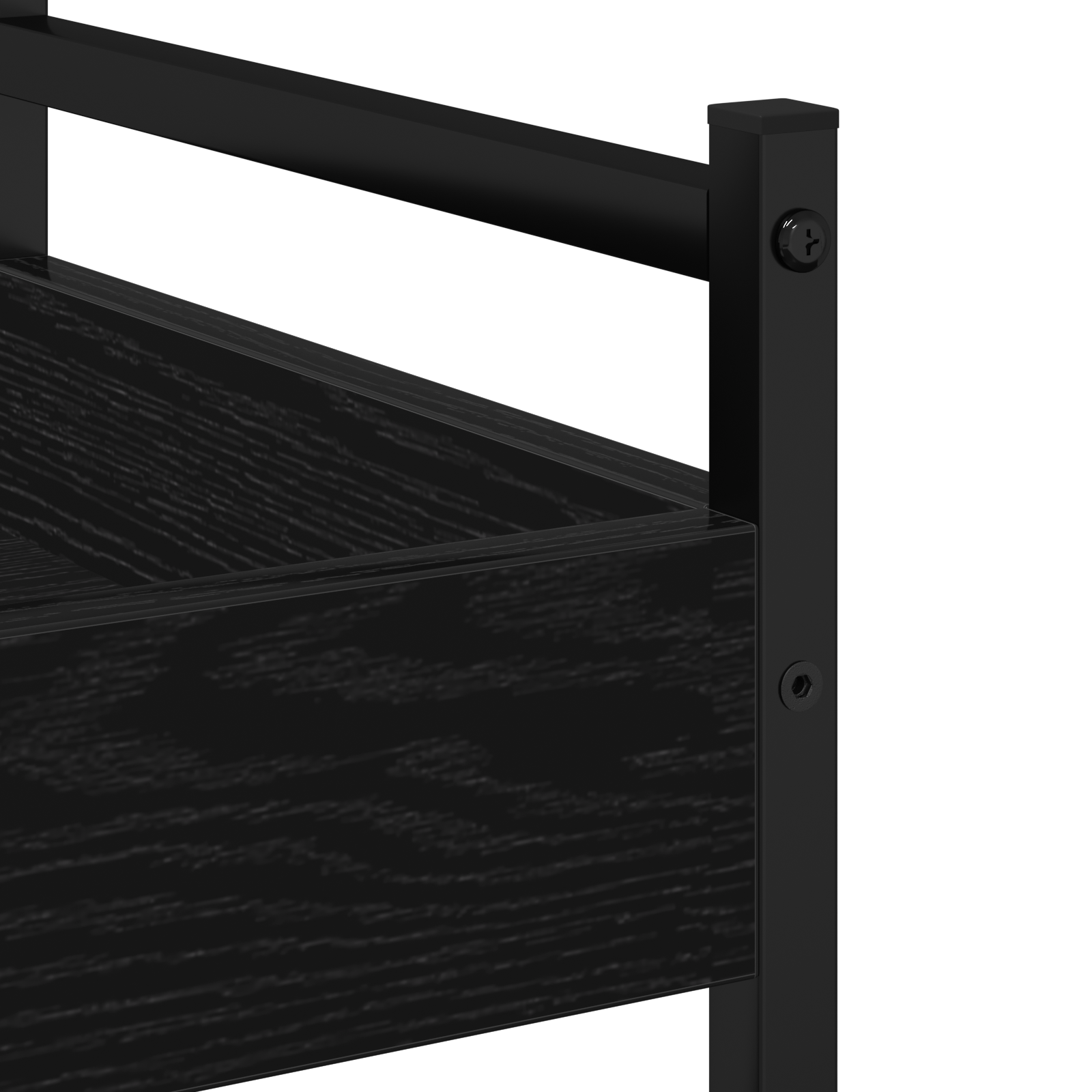 Kitchen Trolley Black Oak 50x30x70 cm Engineered Wood - Image 9