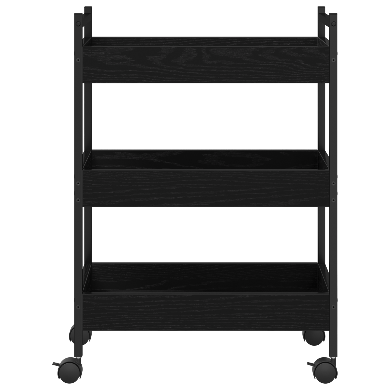 Kitchen Trolley Black Oak 50x30x70 cm Engineered Wood - Image 7