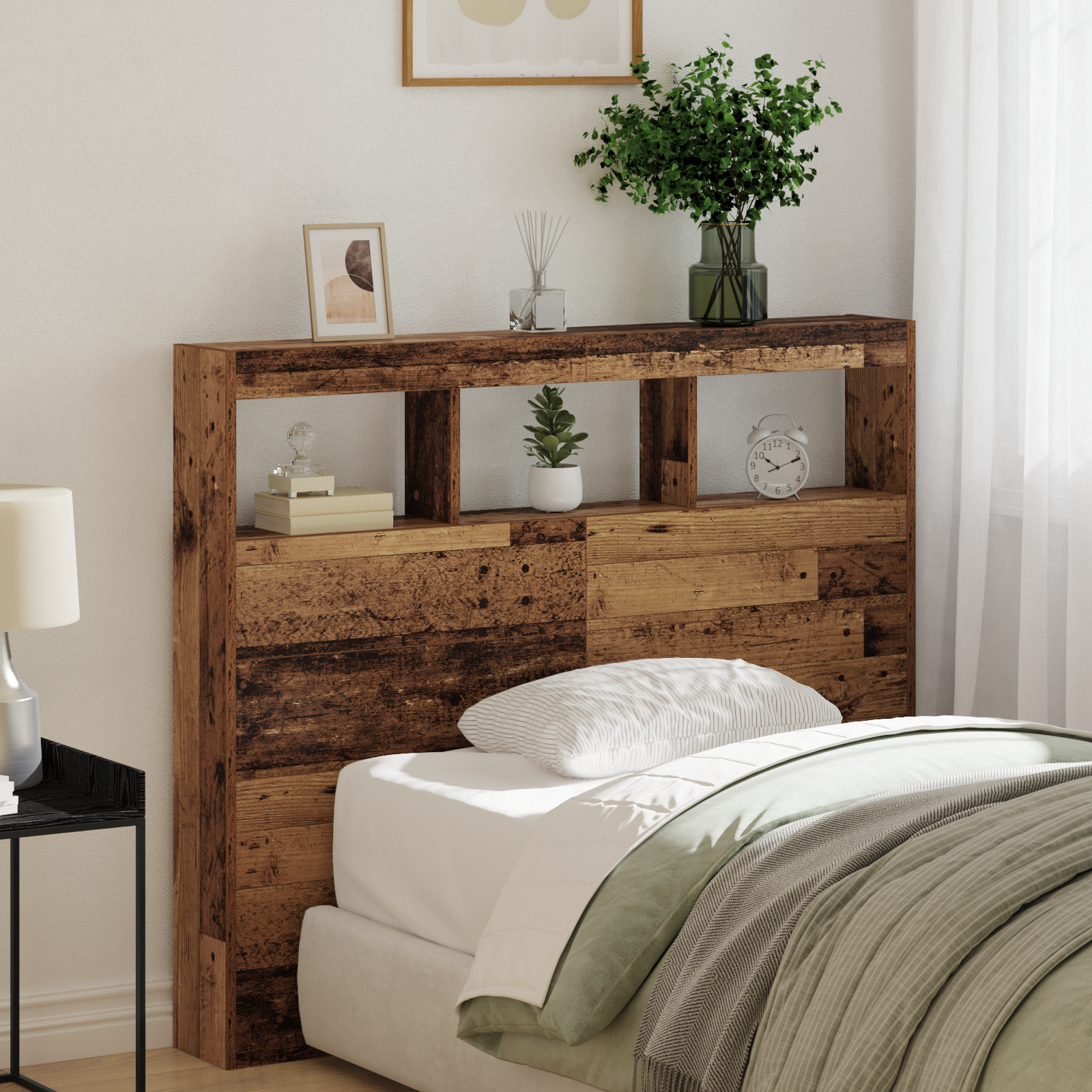 Hoofdbord Oud Hout Massief Gerecycled Hout 120 x 17 x 102 cm