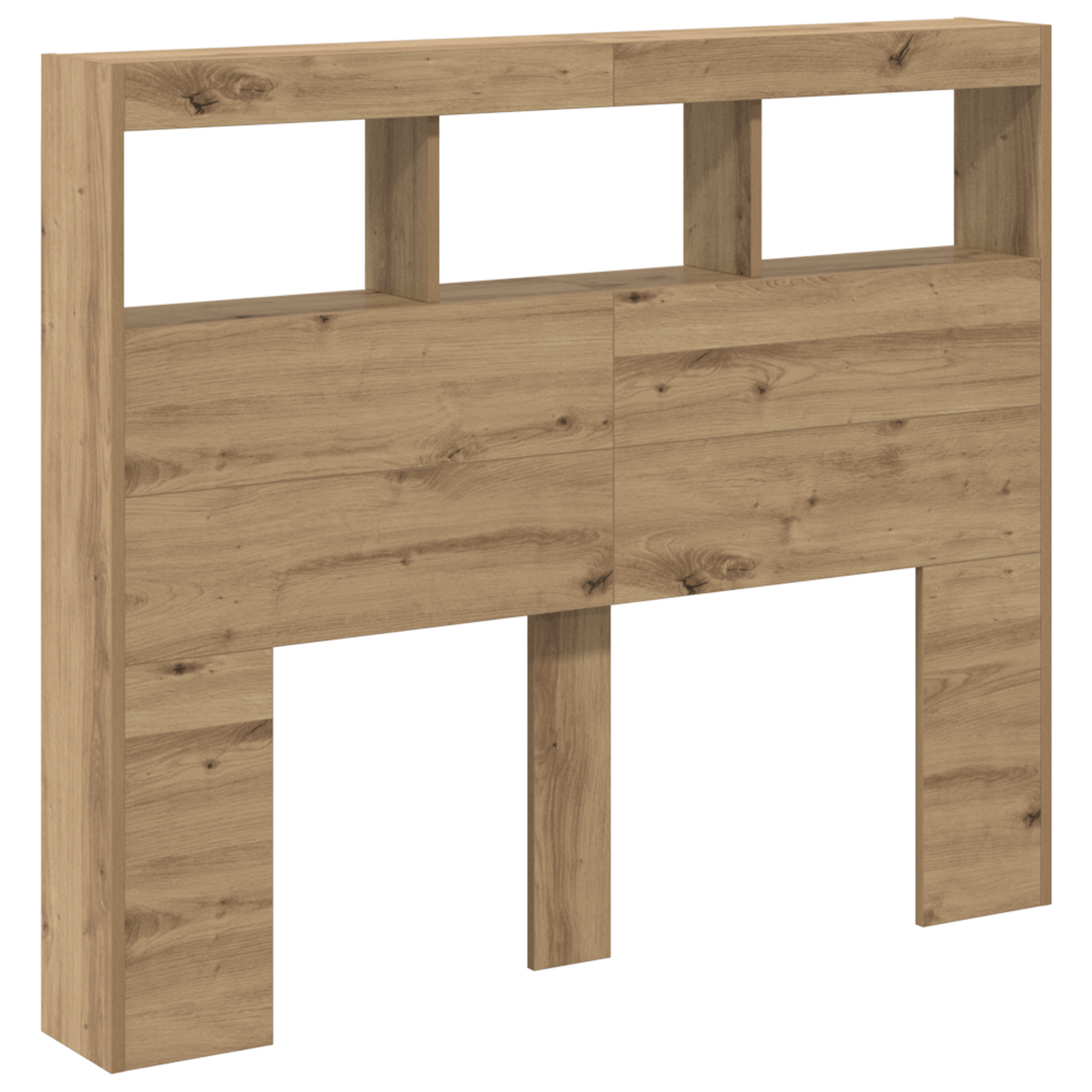 Artisan Oak Headboard Artisan oak Engineered wood 120 x 17 x 102 cm - Image 5