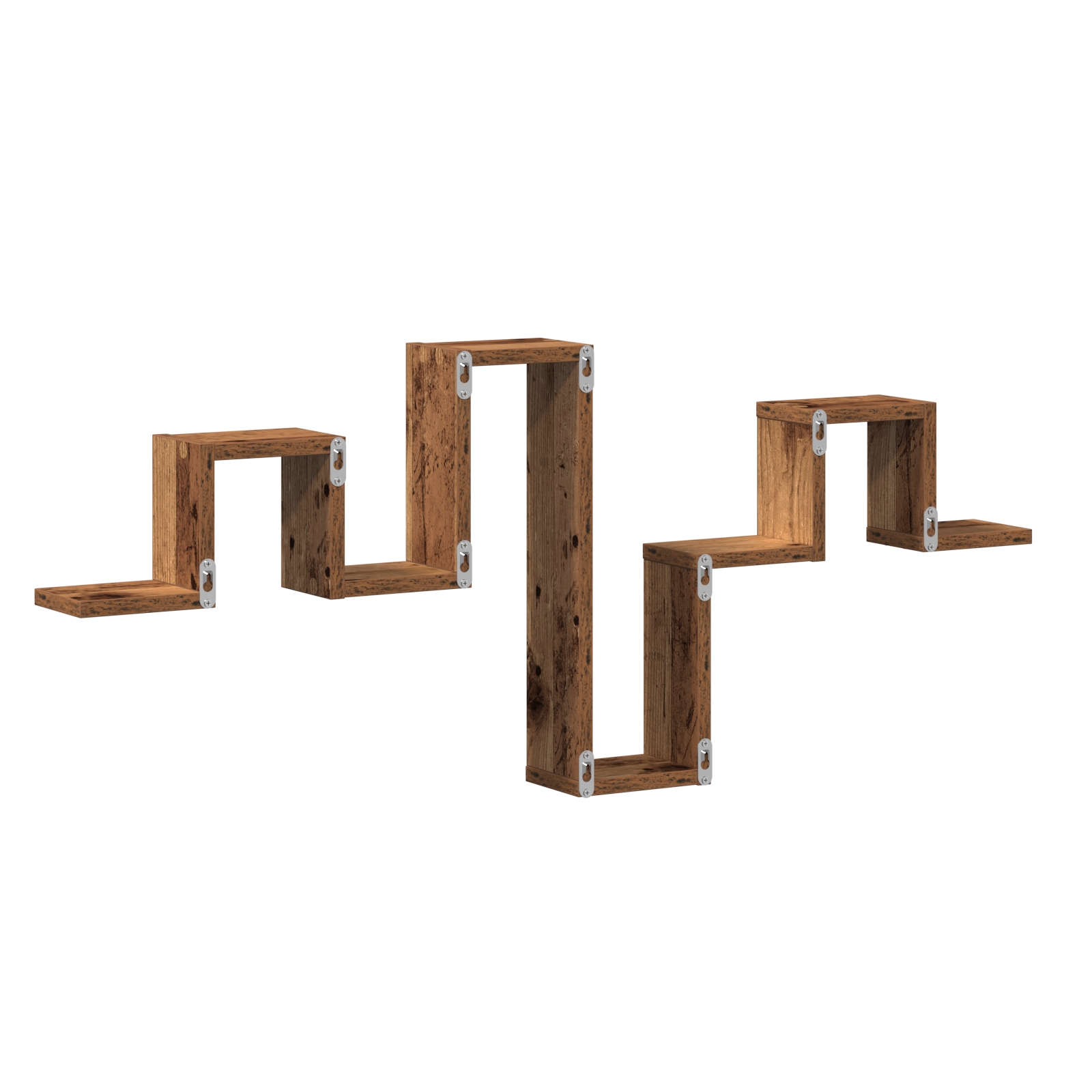 Wall Shelf Old Wood 104,5x10x43 cm Engineered Wood - Image 5