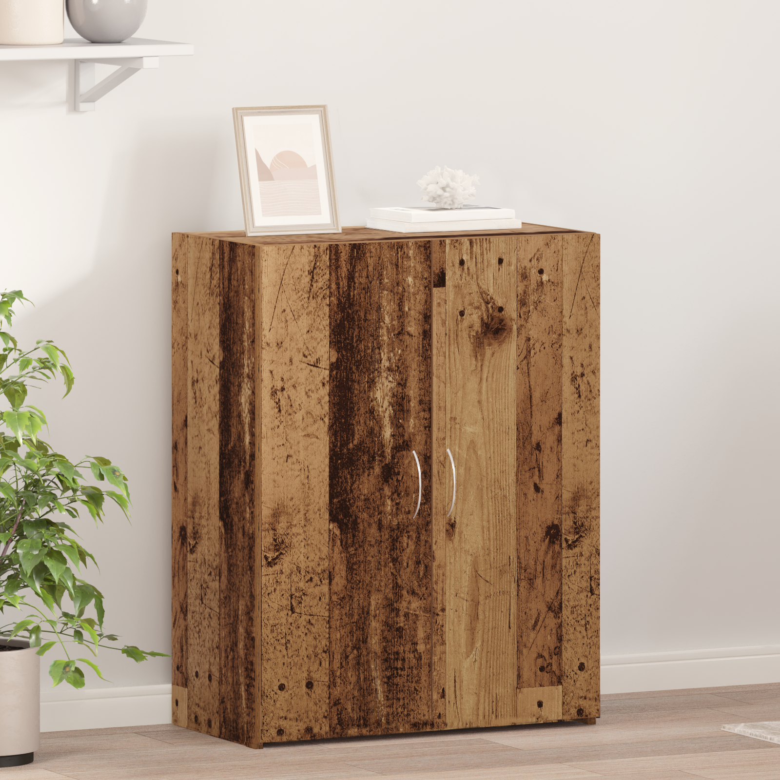 Thumbnail - vidaXL Büroschrank Alter Holz 60 x 32 x 77,5 cm - Spanplatten