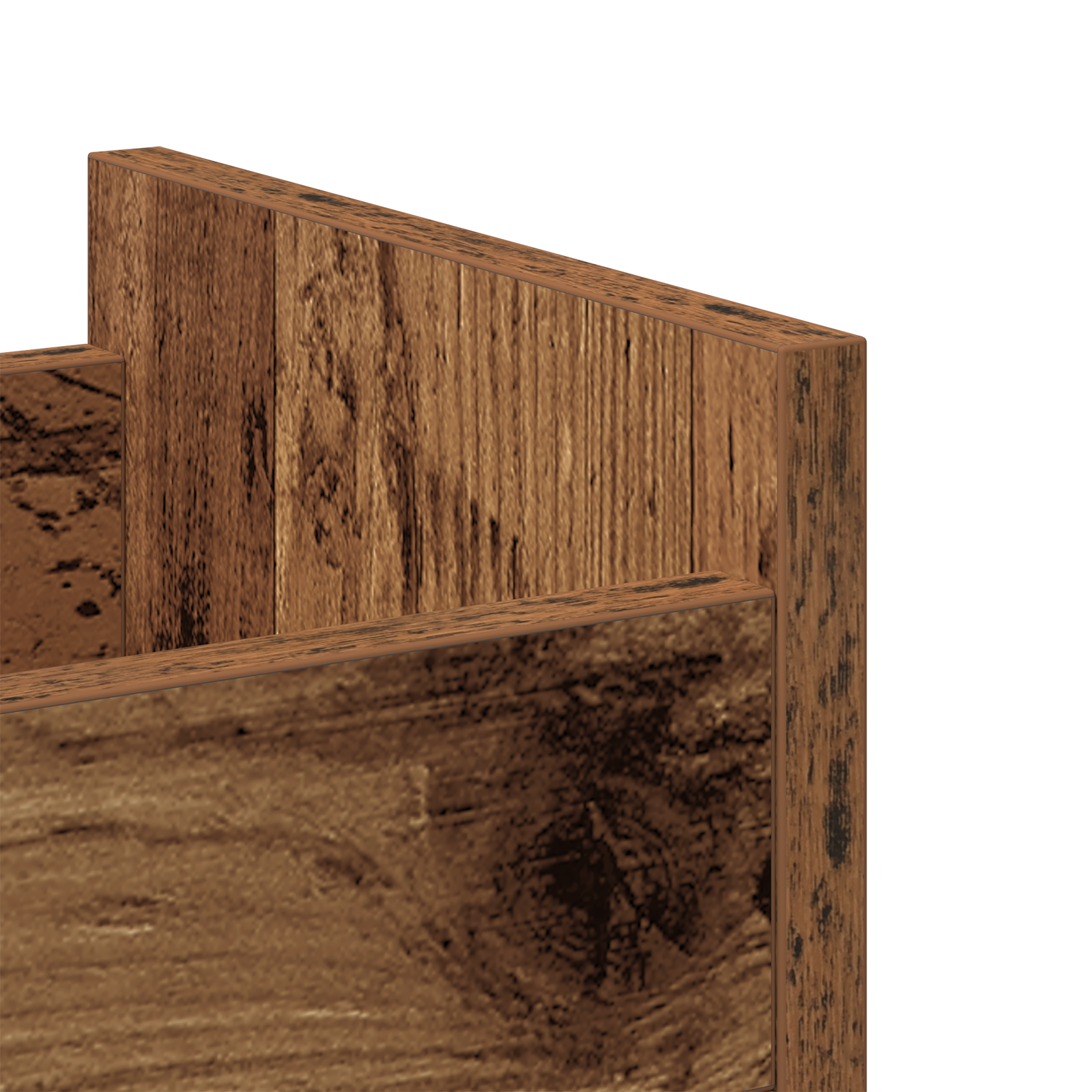 Rolling Cabinet Old Wood 60x22x79 cm Engineered Wood - Image 9