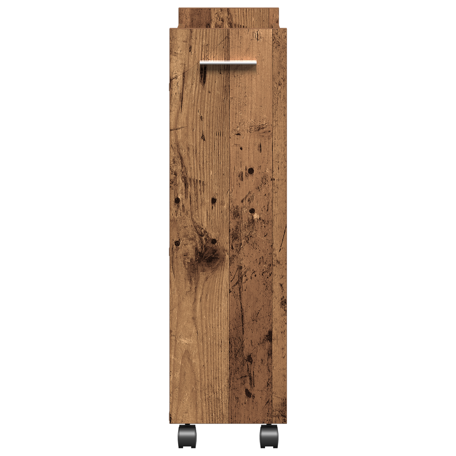 Rolling Cabinet Old Wood 60x22x79 cm Engineered Wood - Image 7