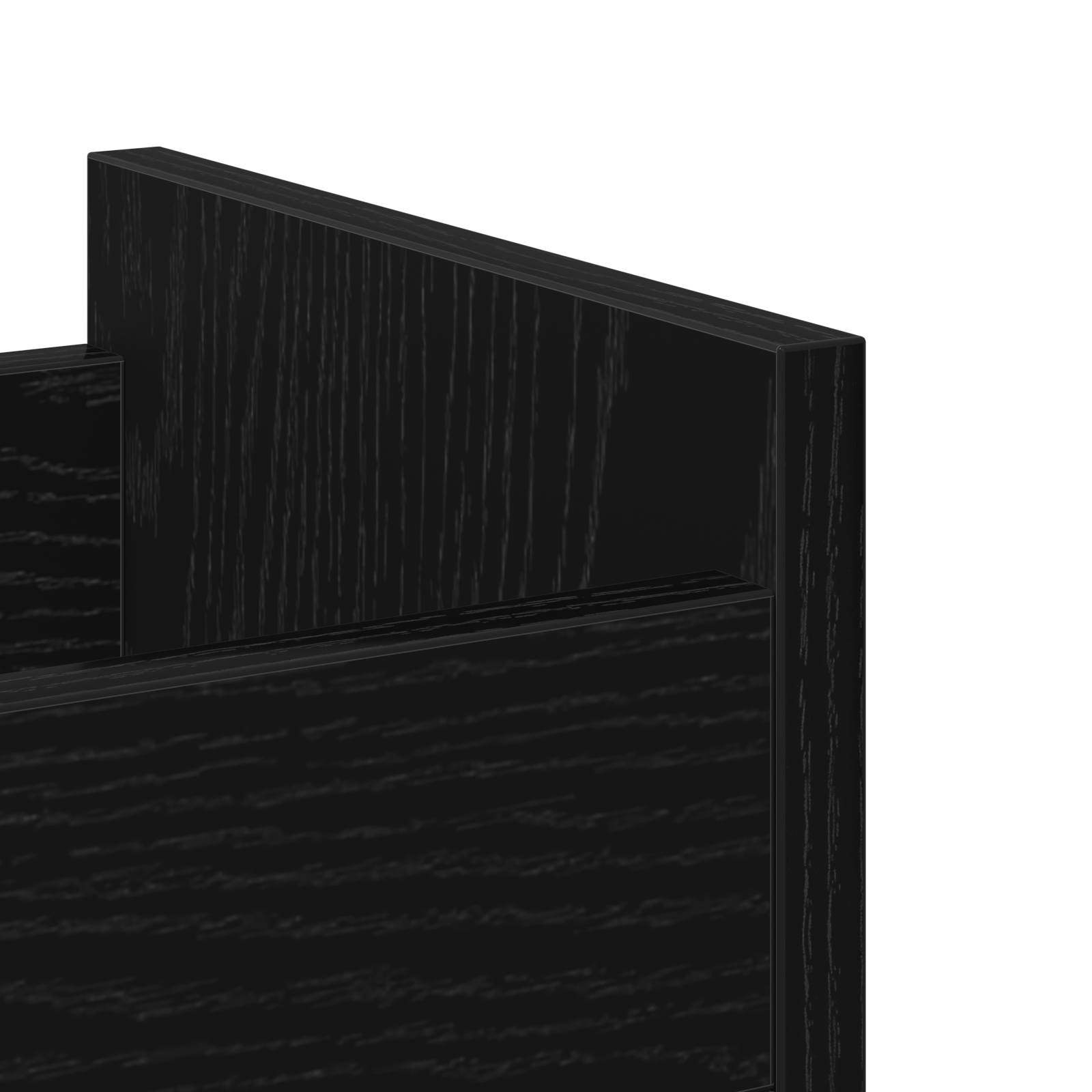 Rolling Cabinet Black Oak 60x22x79 cm Engineered Wood - Image 9