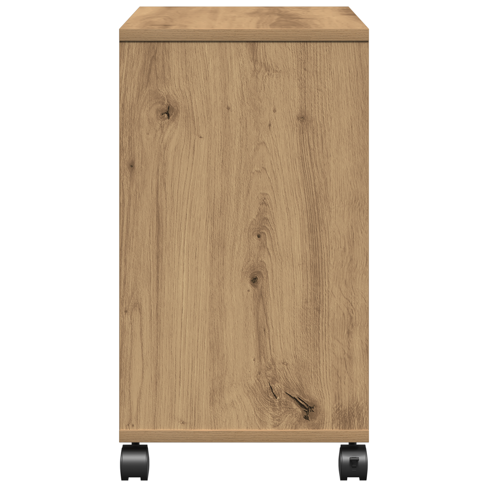 Side Table on Wheels - Artisan Oak, 50x30x55 cm, Made of Engineered Wood - Image 7