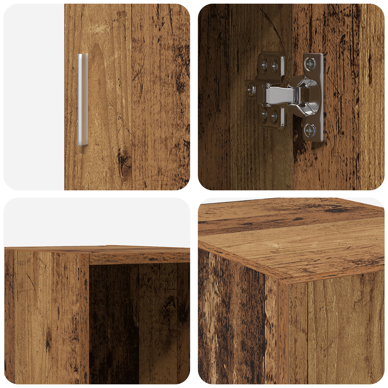 Wall Cabinet Old Wood 30x42.5x40 cm Engineered Wood - Image 8