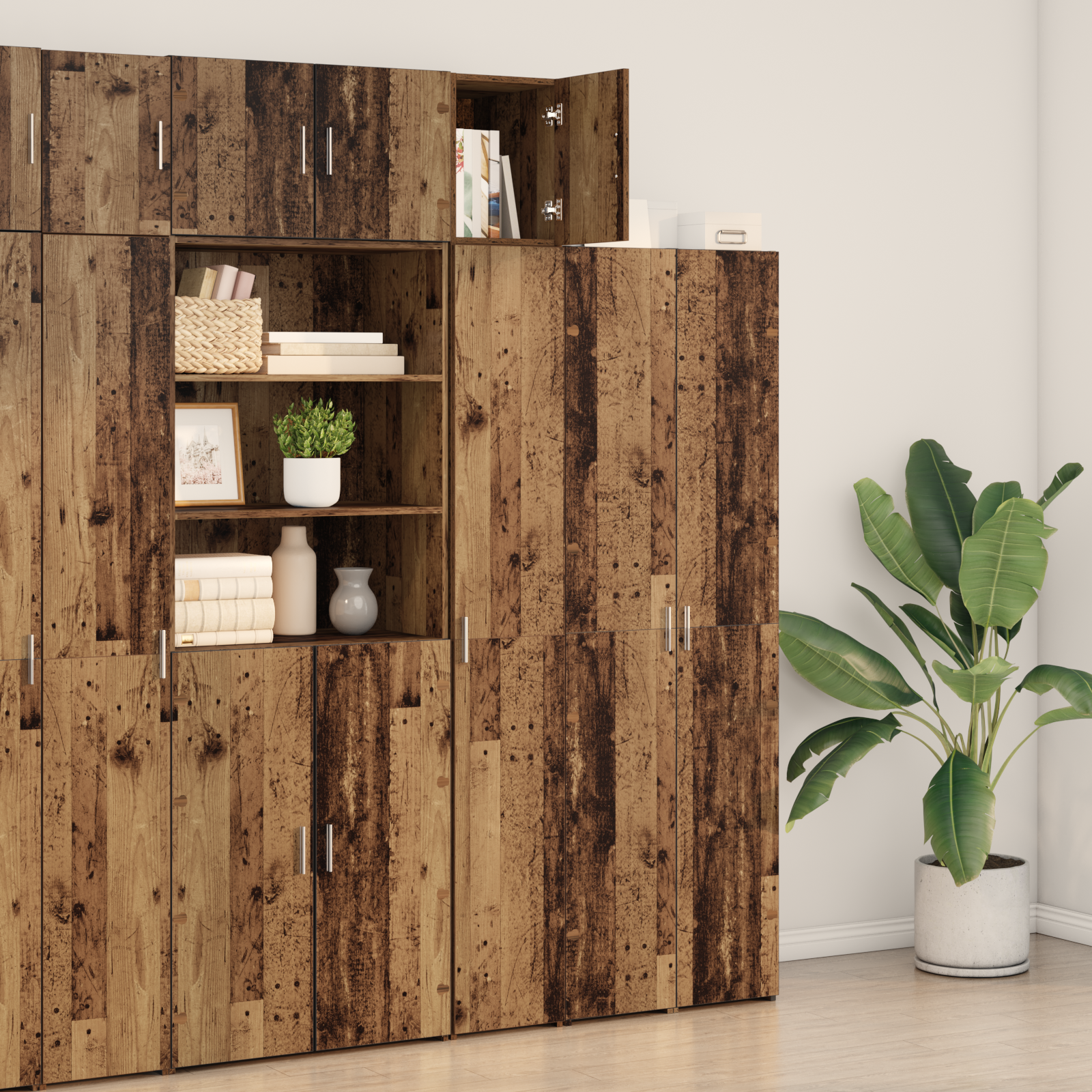 Wall Cabinet Old Wood 30x42.5x40 cm Engineered Wood - Image 4