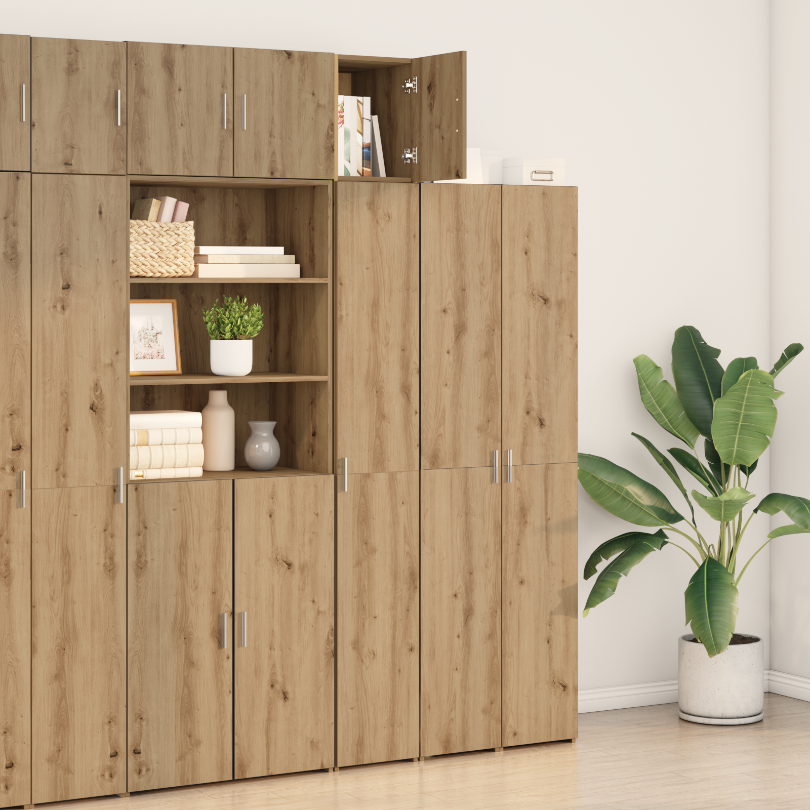 Wall Cabinet Artisan Oak 30x42.5x40 cm Engineered Wood - Image 4