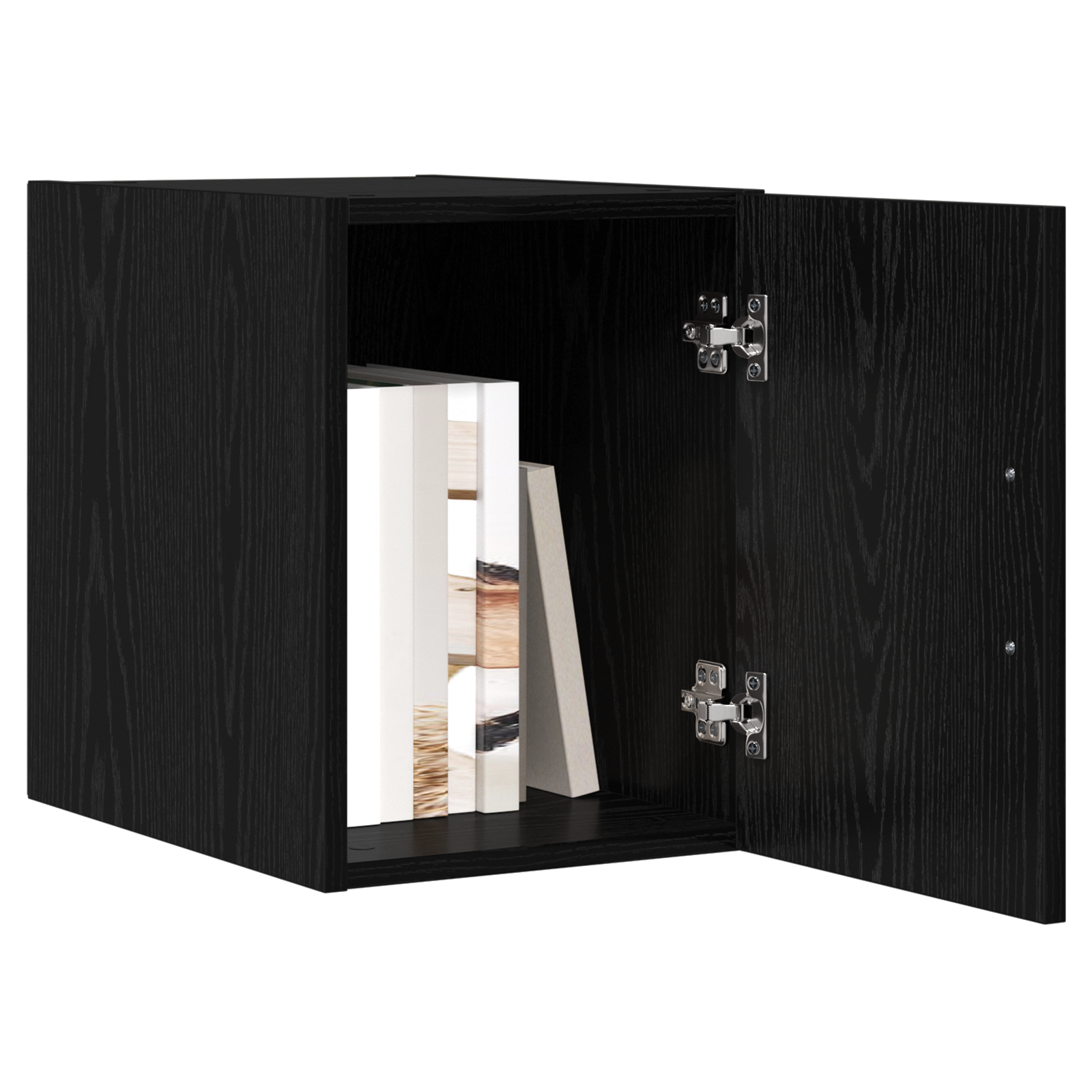 Wall Cabinet Black Oak 30x42.5x40 cm Engineered Wood - Image 3