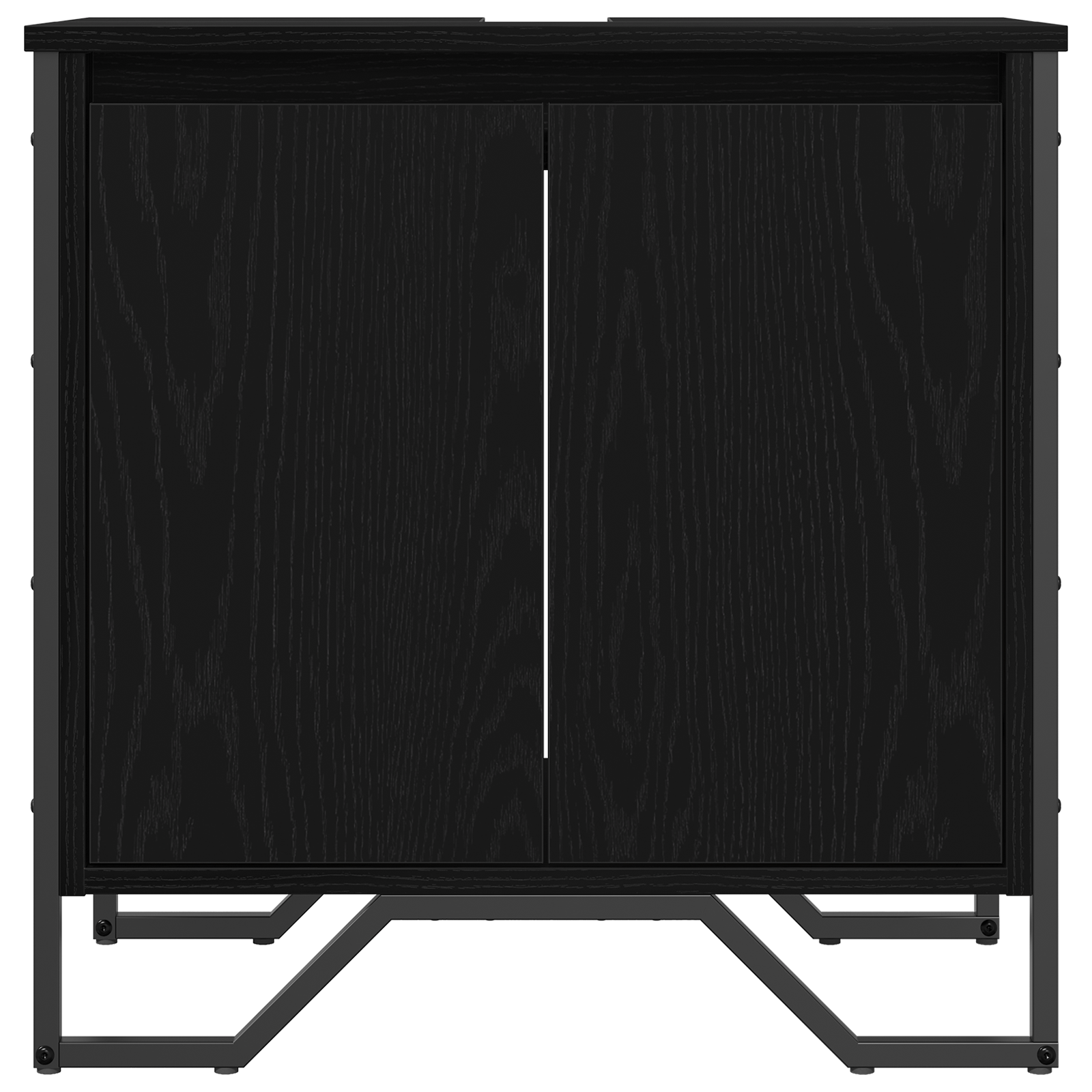 Bathroom Sink Cabinet Black Oak 60x35x60 cm Engineered Wood - Image 6