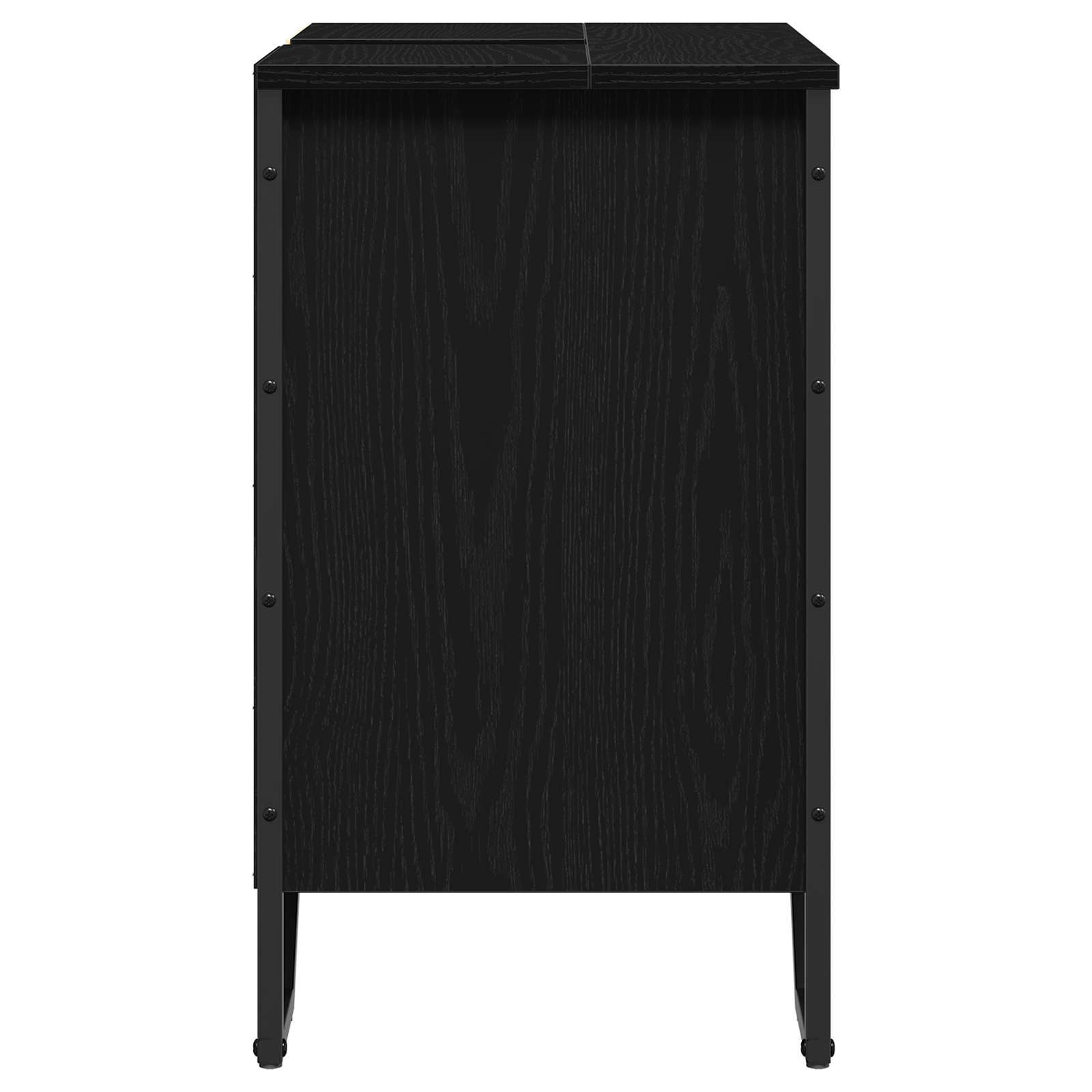 Bathroom Sink Cabinet Black Oak 60x35x60 cm Engineered Wood - Image 7