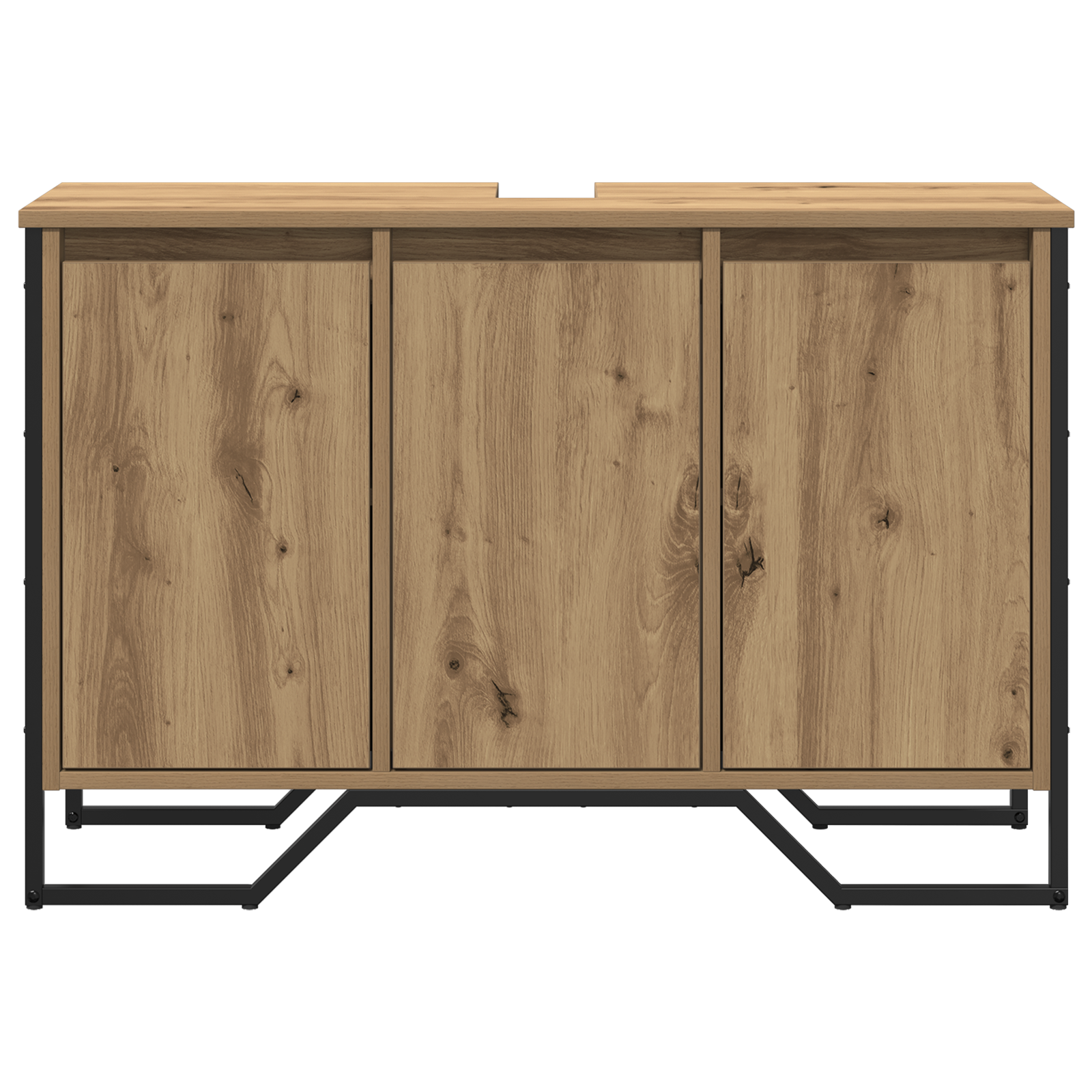 Bathroom Sink Cabinet Artisan Oak 91x35x60 cm Engineered Wood - Image 5