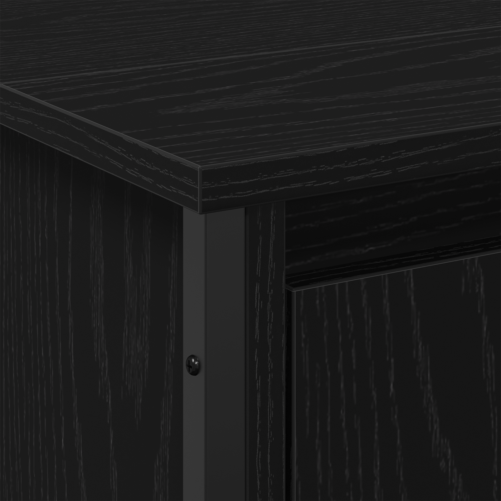Bathroom Sink Cabinet Black Oak 91x35x60 cm Engineered Wood - Image 9