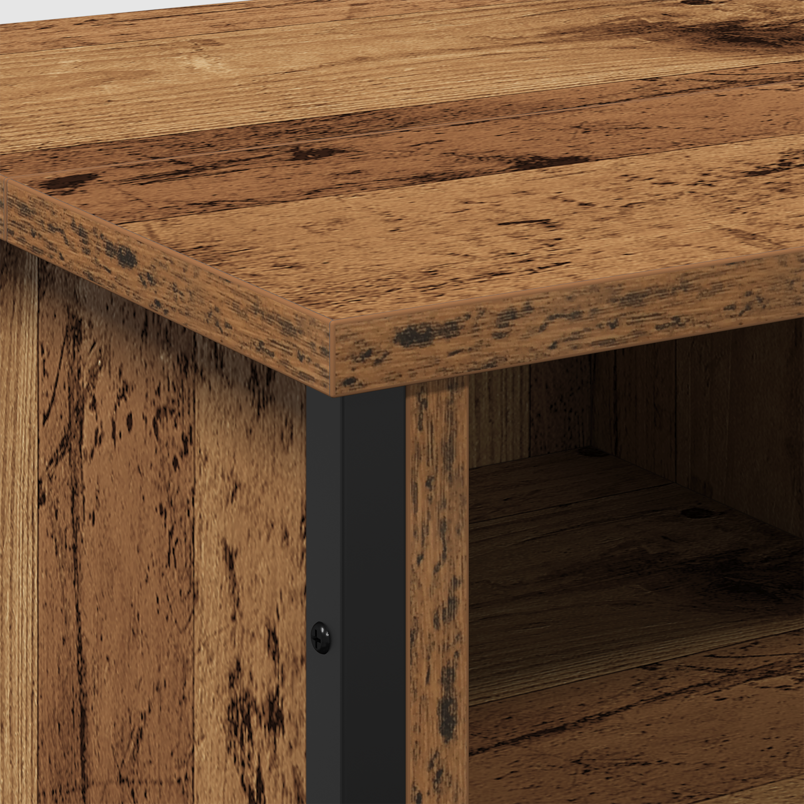 Bathroom Sink Cabinet Old Wood 91x35x60 cm Engineered Wood - Image 9