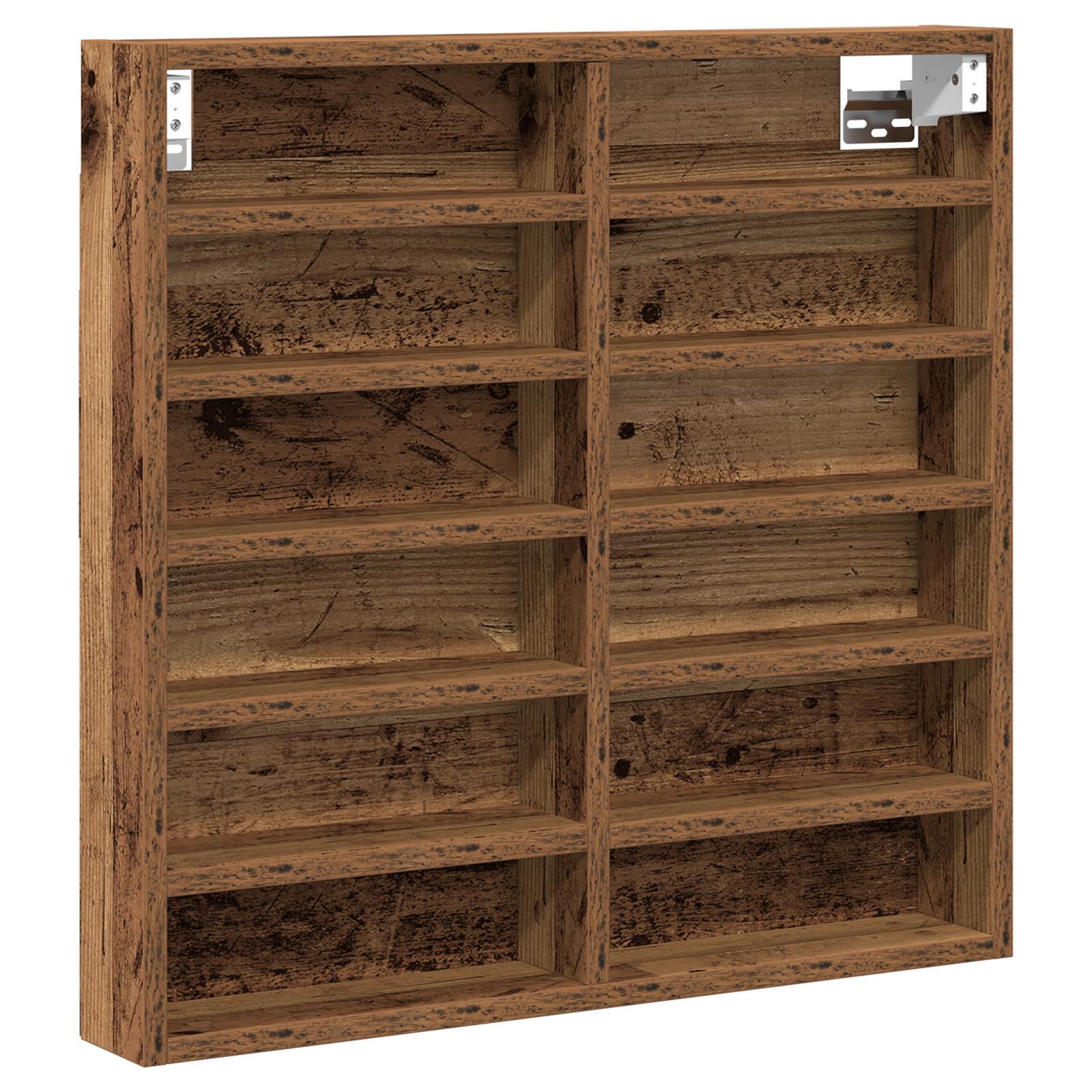 Vitrine Cabinet Old Wood 60x8,5x58 cm Engineered Wood - Image 2
