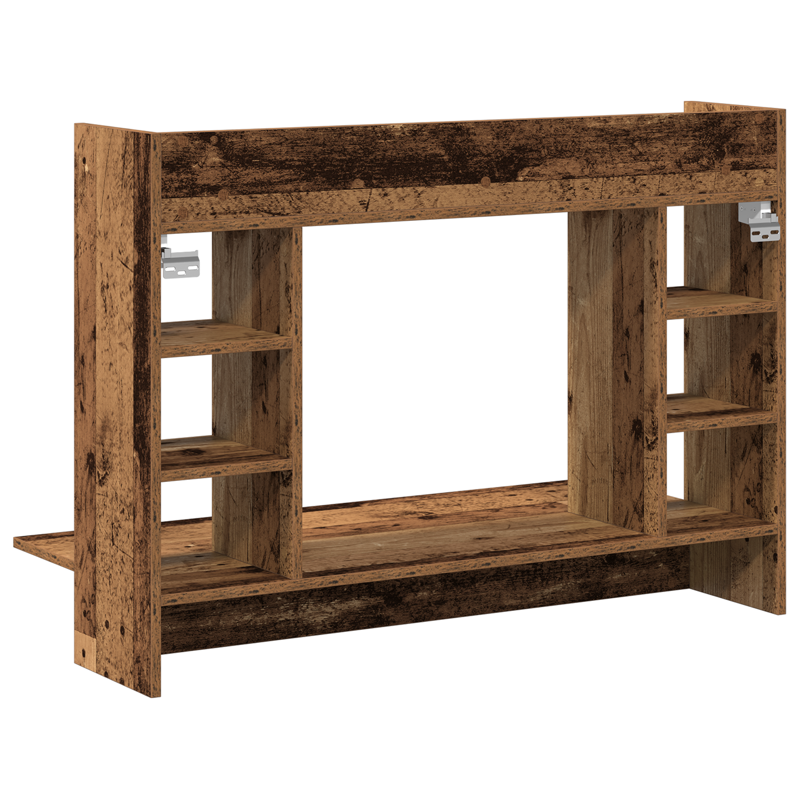 Wall-Mounted Desk Old Wood 105x48x75 cm Engineered Wood - Image 7