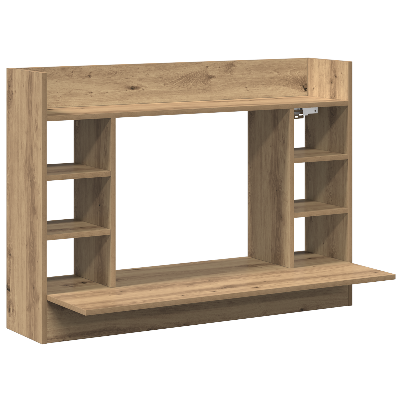 Wall-Mounted Desk Artisan Oak 105x48x75 cm Engineered Wood - Image 2