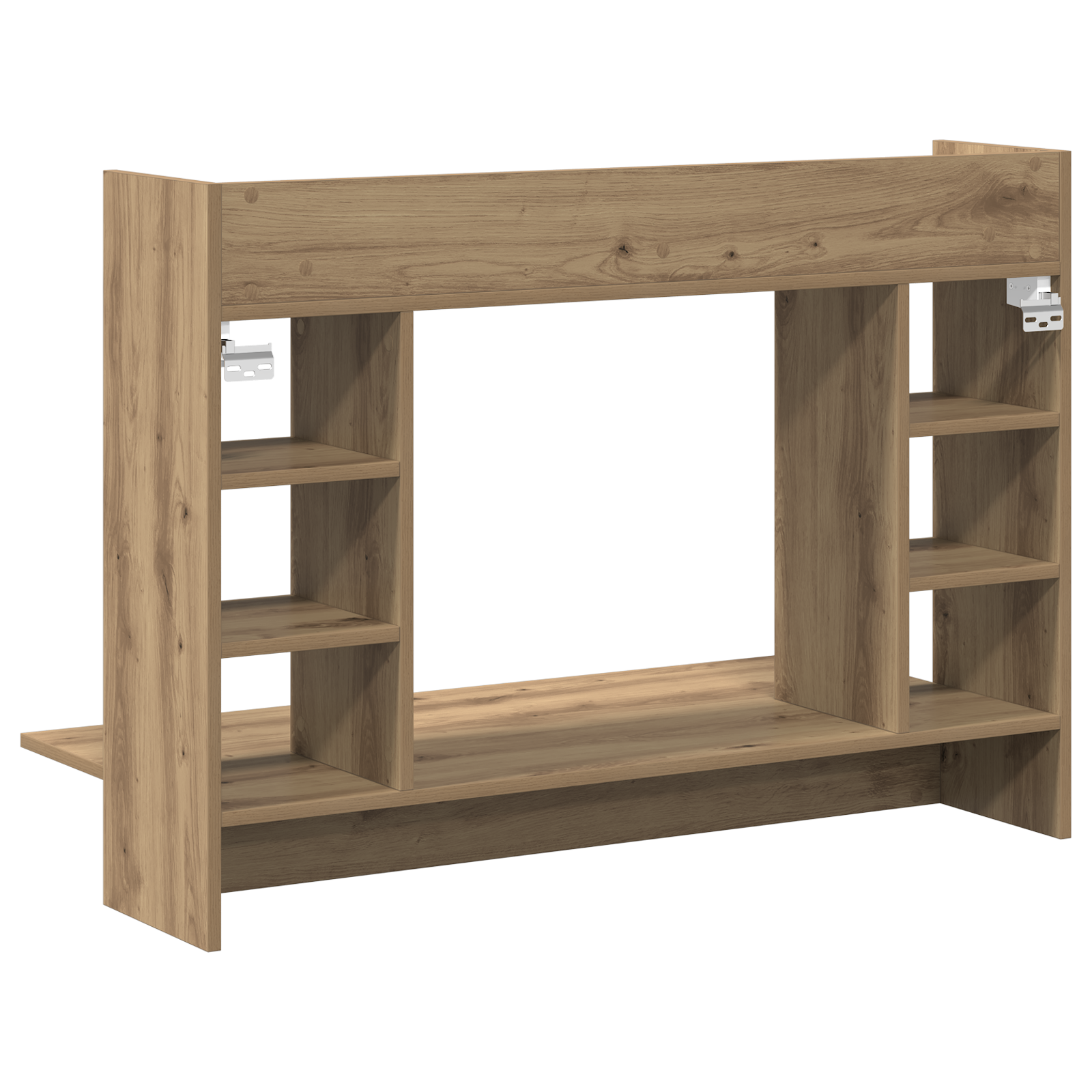 Wall-Mounted Desk Artisan Oak 105x48x75 cm Engineered Wood - Image 7