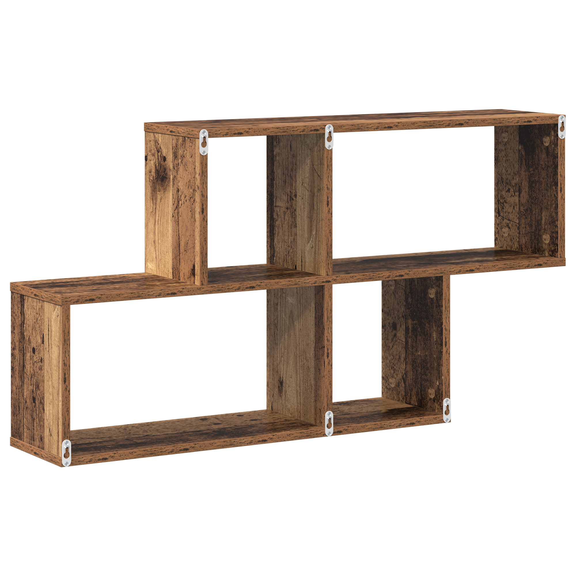 Wall Shelf Old Wood 100x20x53 cm Engineered Wood - Image 7