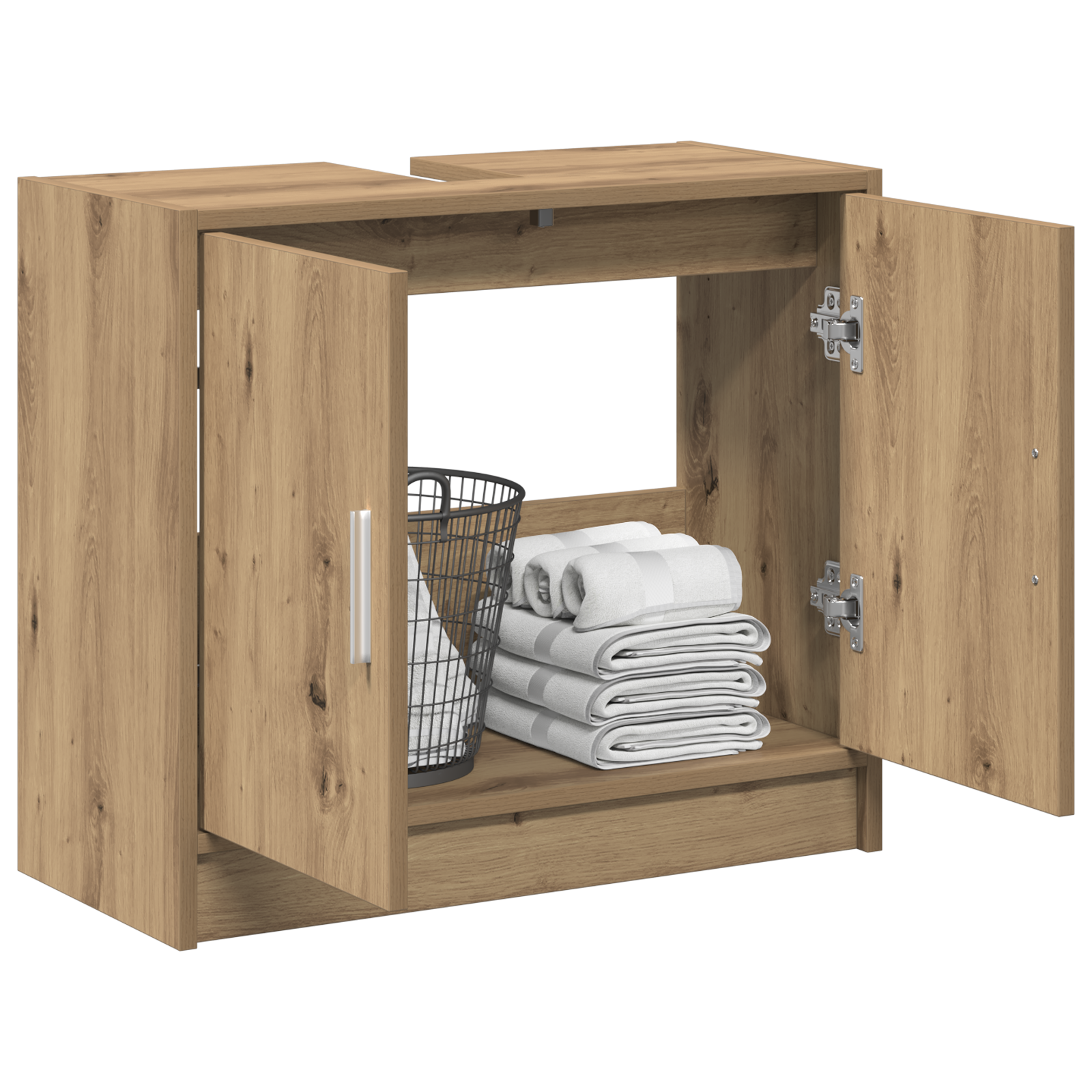 Sink Cabinet Artisan Oak 63x29x55 cm Engineered Wood - Image 3