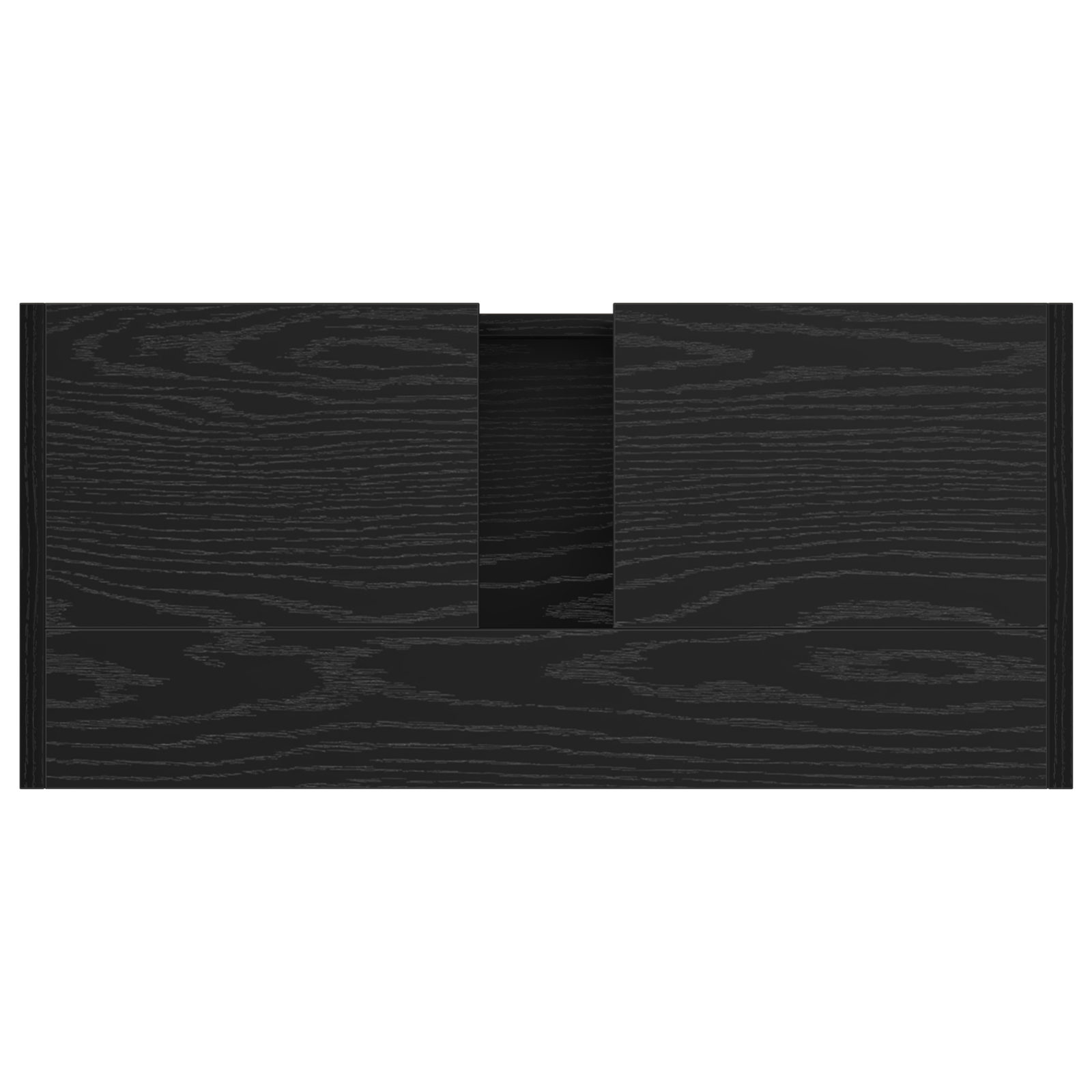 Sink Cabinet Black Oak 63x29x55 cm Engineered Wood - Image 9