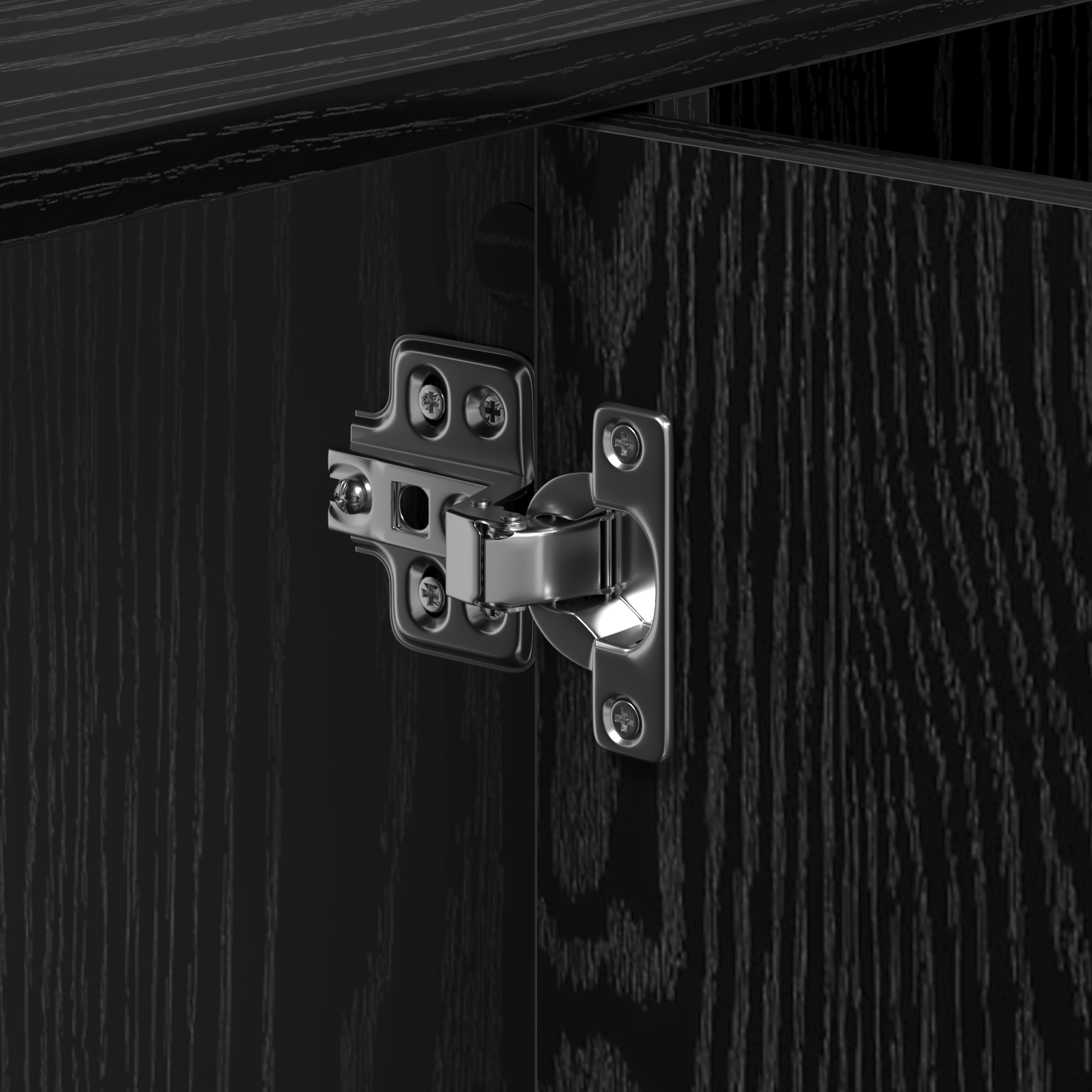 Sink Cabinet Black Oak 90x29x55 cm Engineered Wood - Image 11