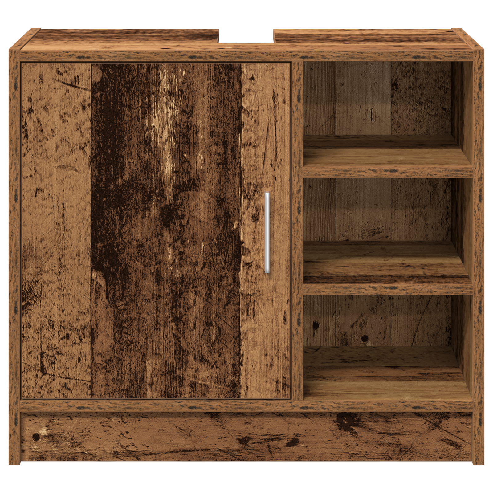 Sink Cabinet Old Wood 63x29x55 cm Engineered Wood - Image 6