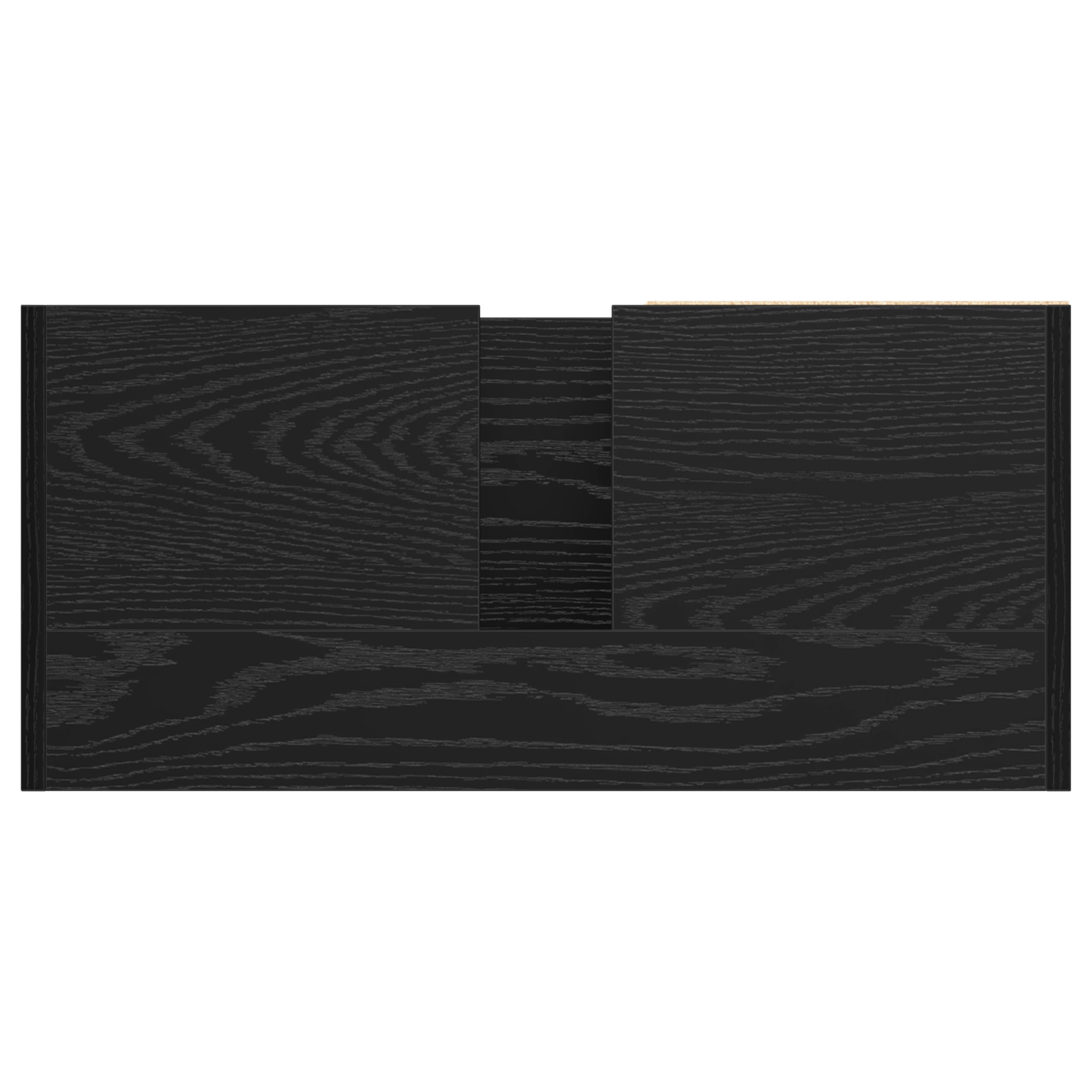 Sink Cabinet Black Oak 63x29x55 cm Engineered Wood - Image 9