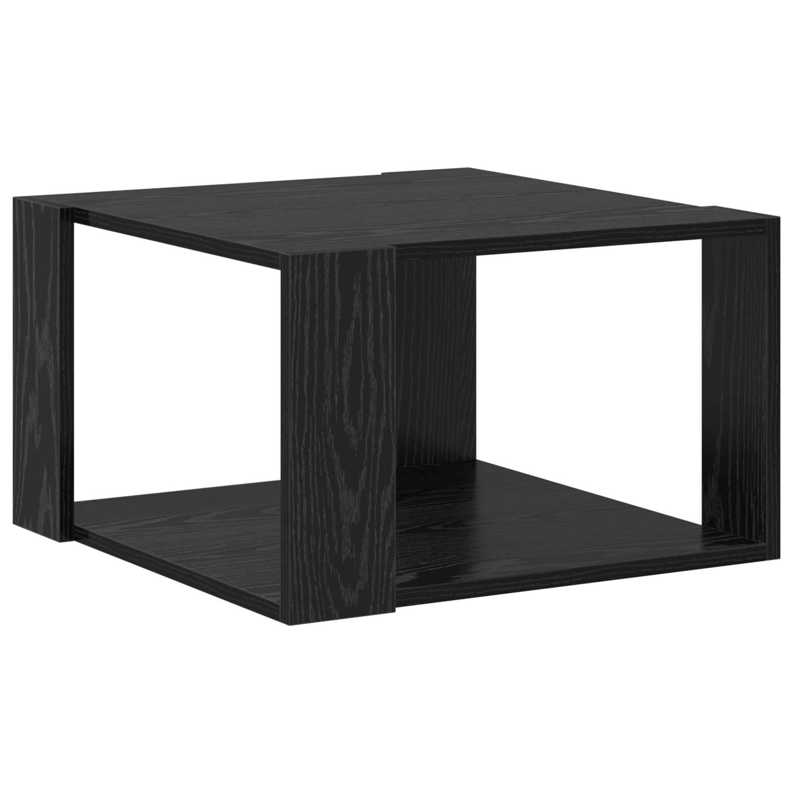 Coffee Table Black Oak 51,5x51,5x30 cm Engineered Wood - Image 2