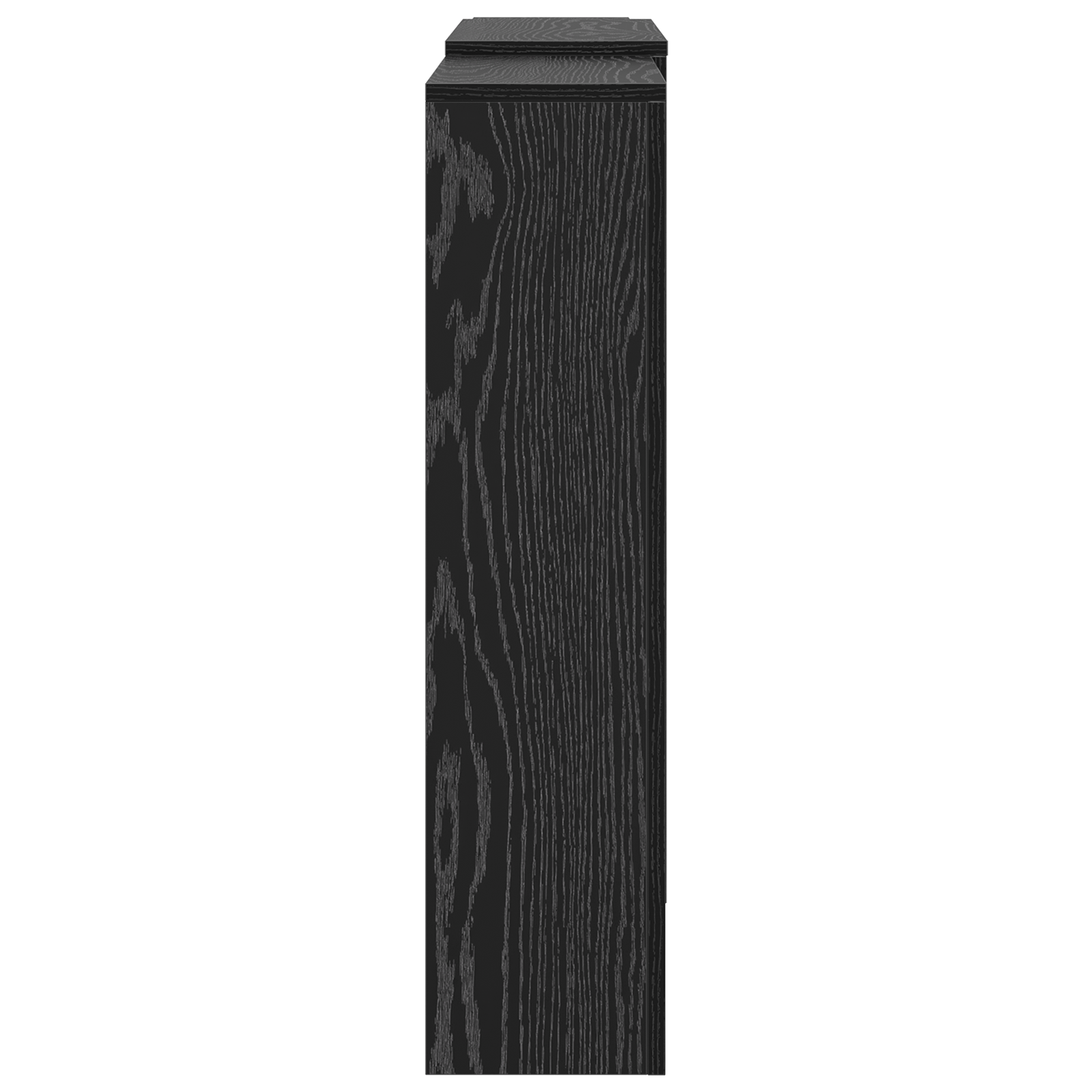 Radiator Cover Black Oak 205x21.5x83.5 cm Engineered Wood - Image 5
