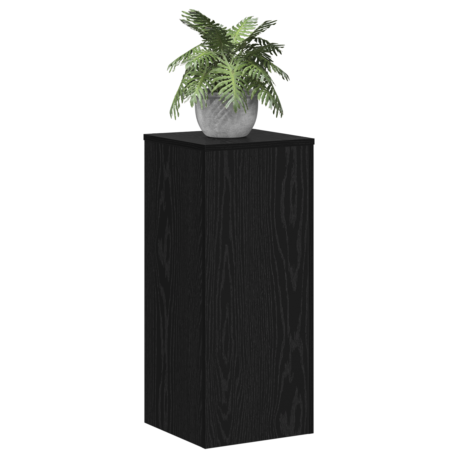 Augalų stovai 2 vnt Juodas ąžuolas 30x30x70 cm Konstrukcija iš medžio - Image 3