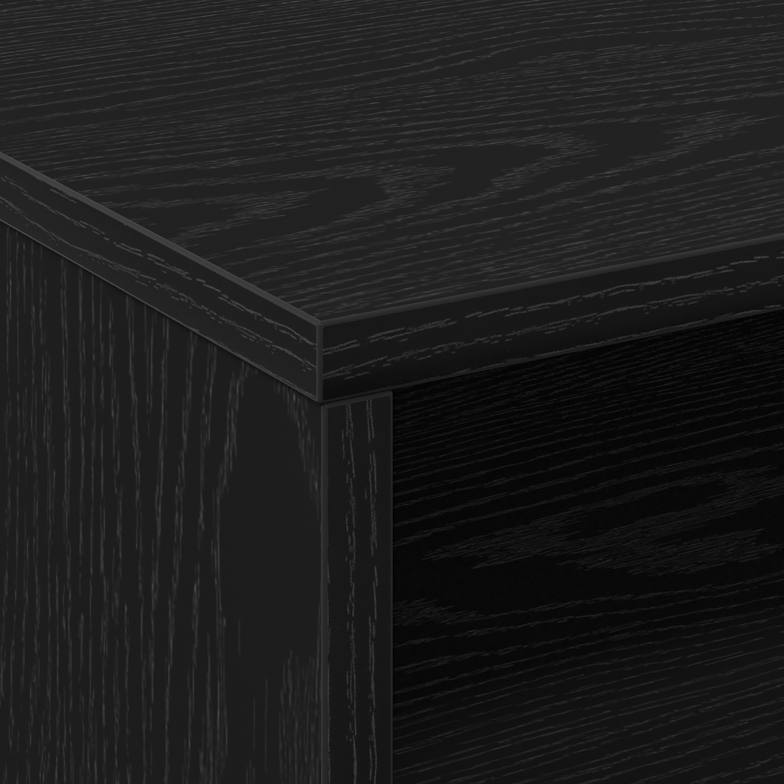 Rolling Cabinet Black Oak 60x48x81 cm Engineered Wood - Image 9