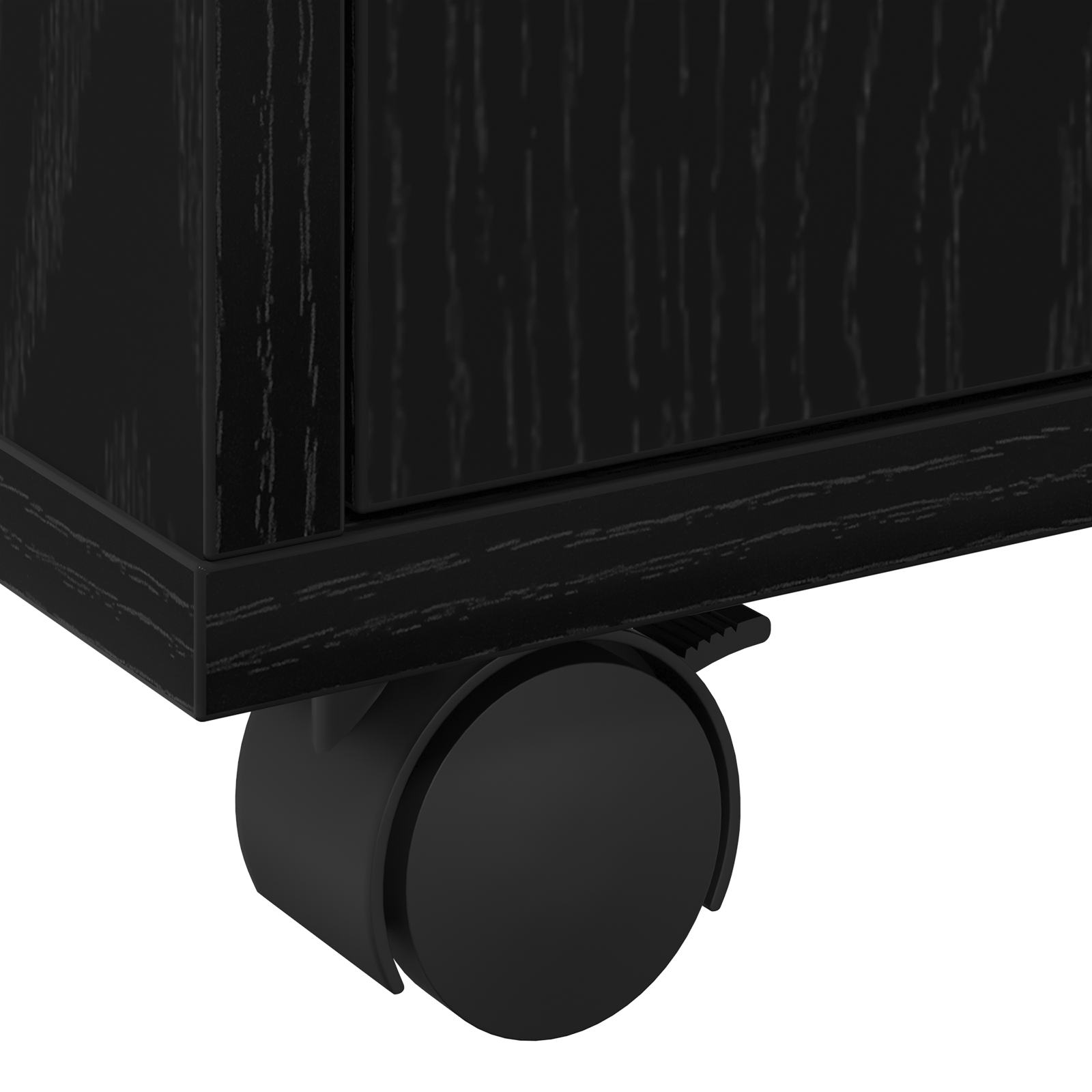 Rolling Cabinet Black Oak 60x48x81 cm Engineered Wood - Image 10