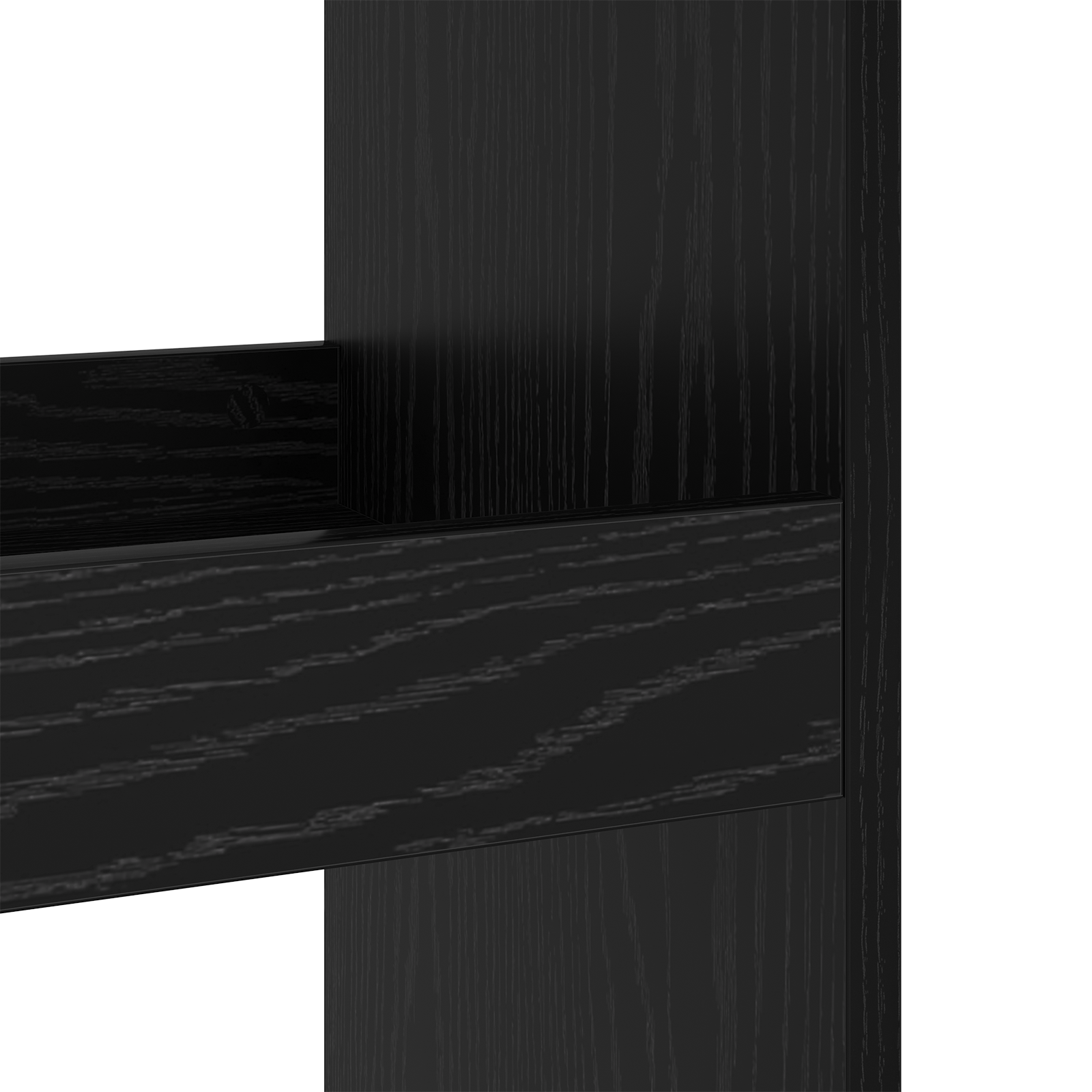 Bar Table with Storage Black Oak 60x60x102 cm Engineered Wood - Image 8