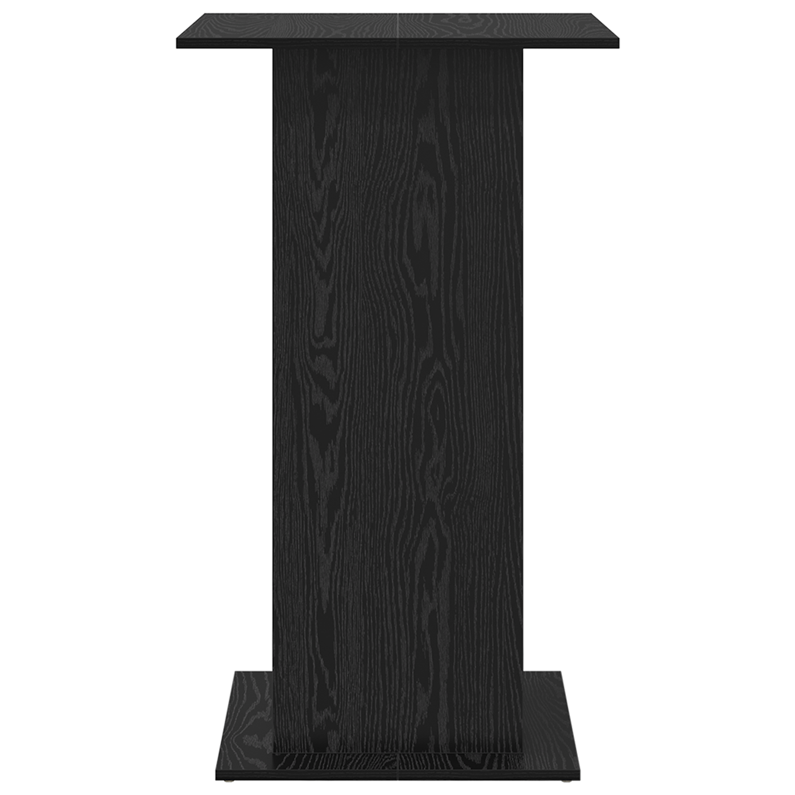 Bar Table with Storage Black Oak 60x60x102 cm Engineered Wood - Image 6
