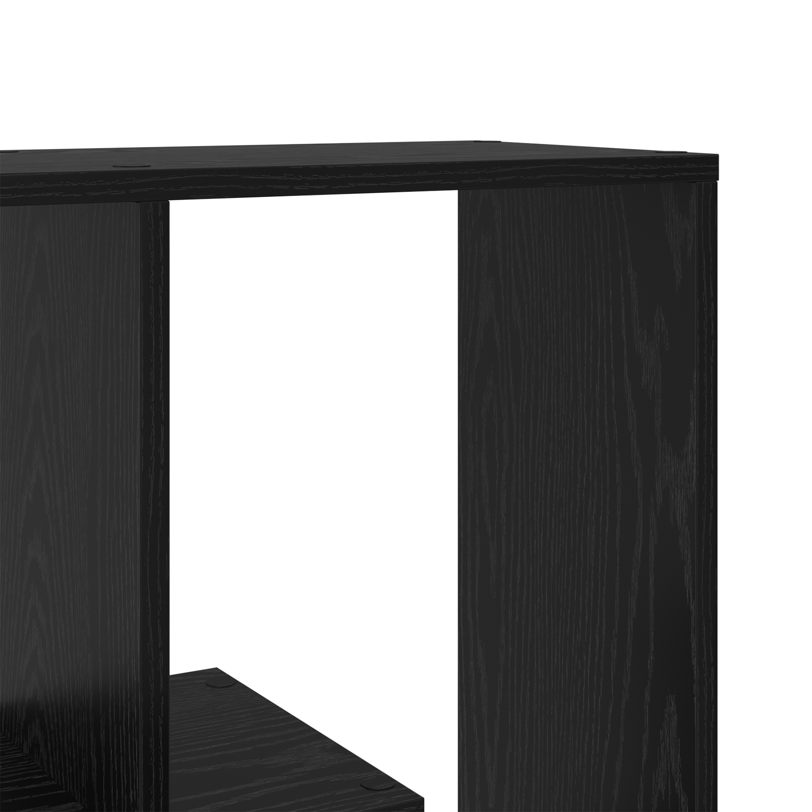 Room Divider Bookcase Black Oak 67x25x161.5 cm Engineered Wood - Image 8