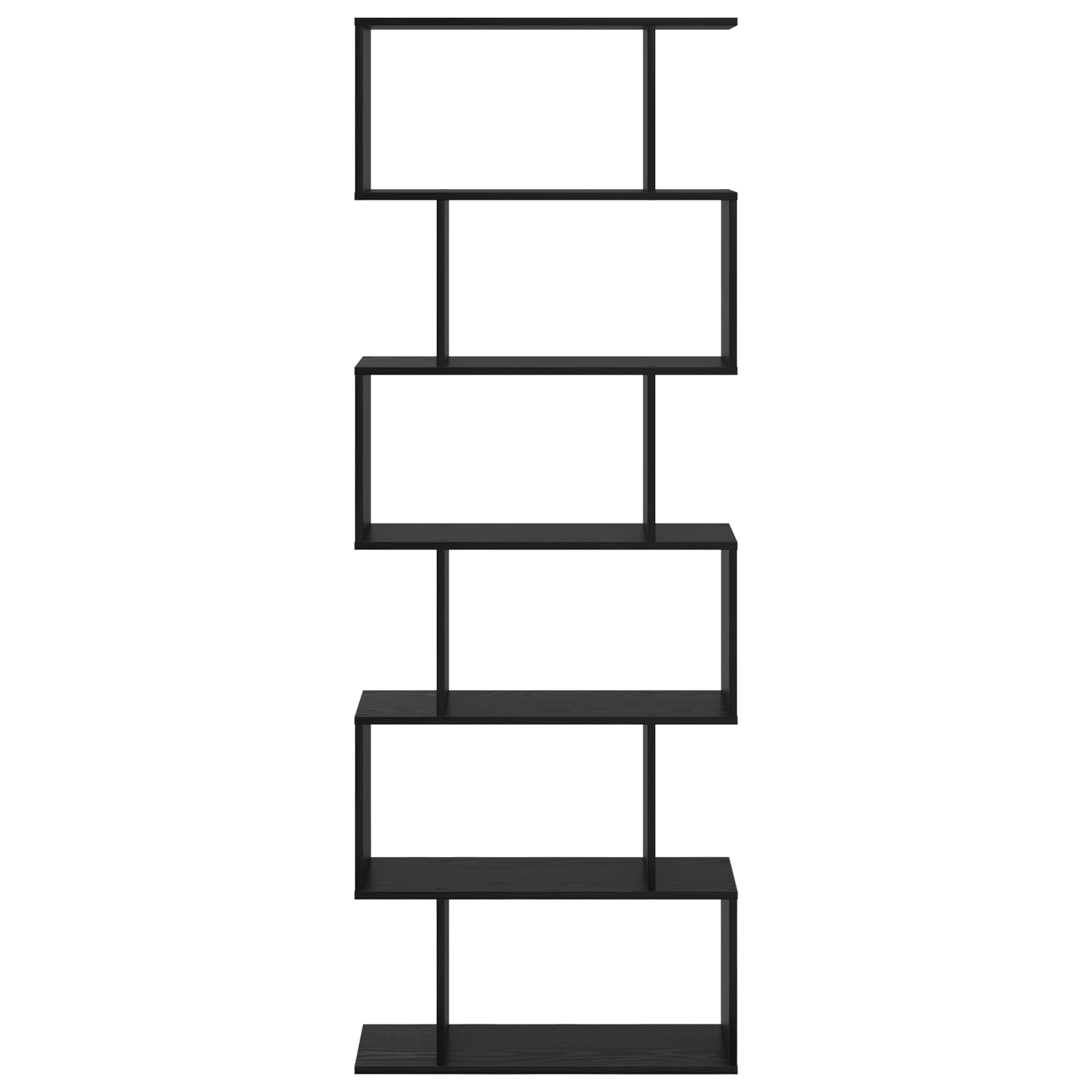 Book Cabinet Black Oak 70x24x193.5 cm Engineered Wood - Image 5