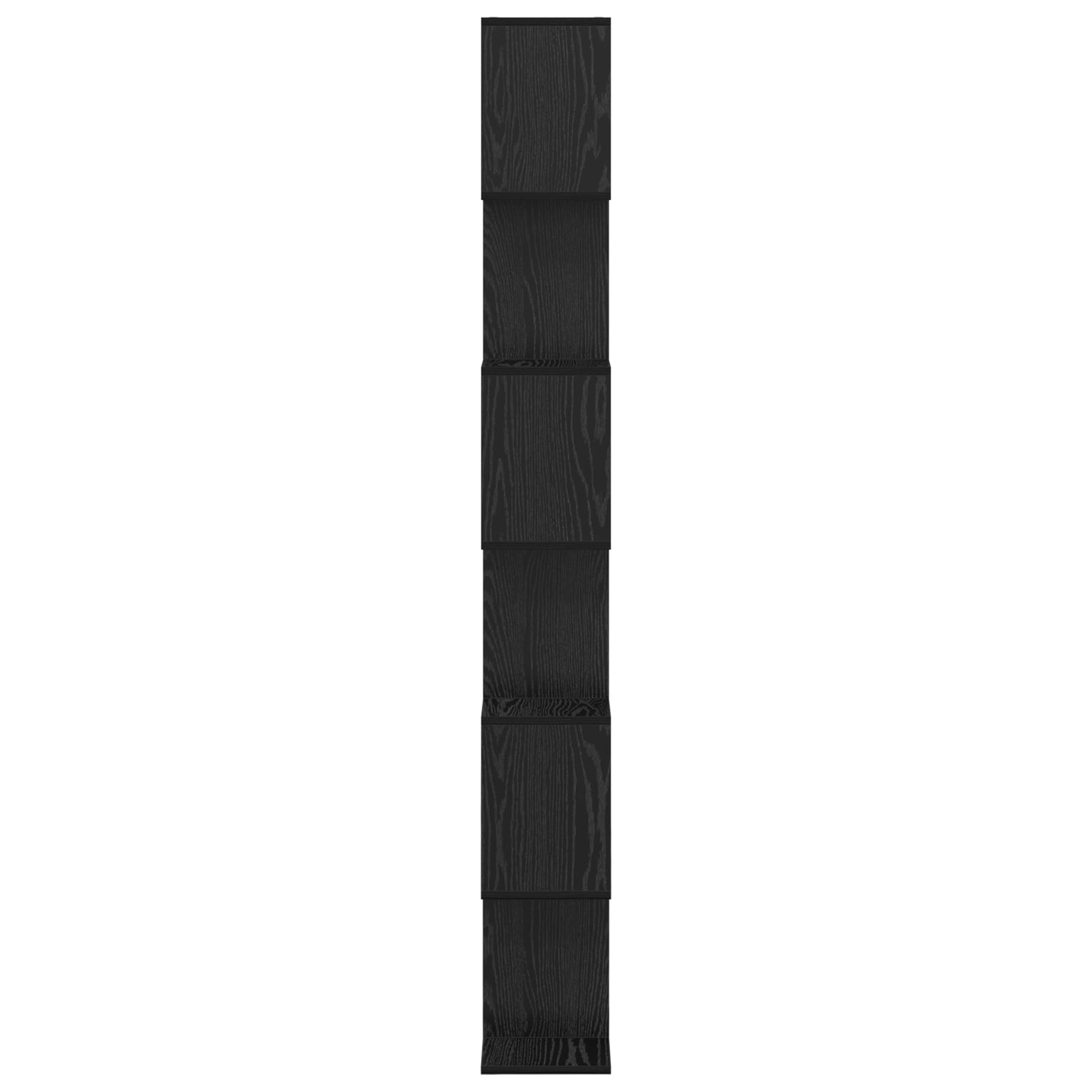 Book Cabinet Black Oak 70x24x193.5 cm Engineered Wood - Image 6