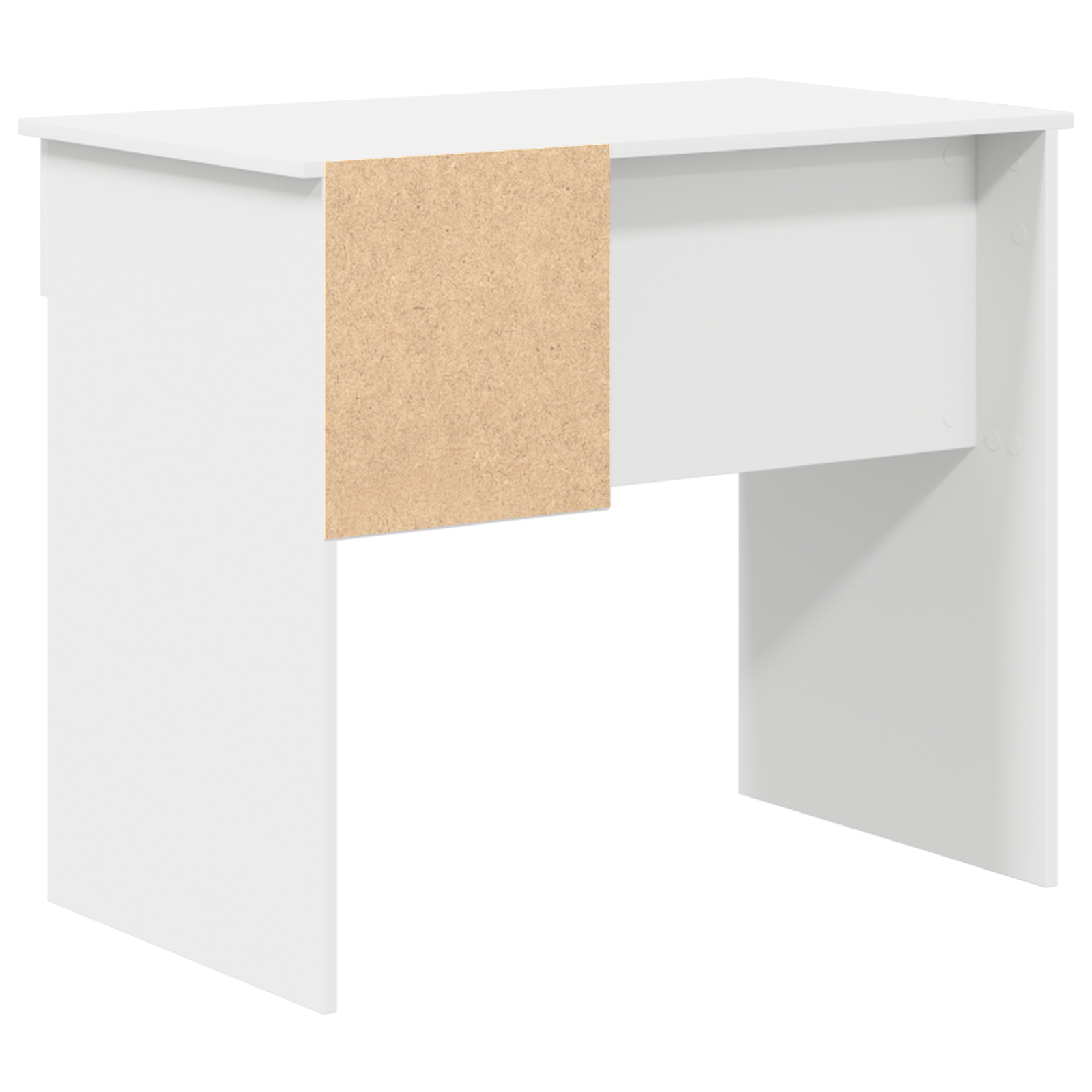 Desk with Storage White 90x49.5x75 cm Engineered wood - Image 7