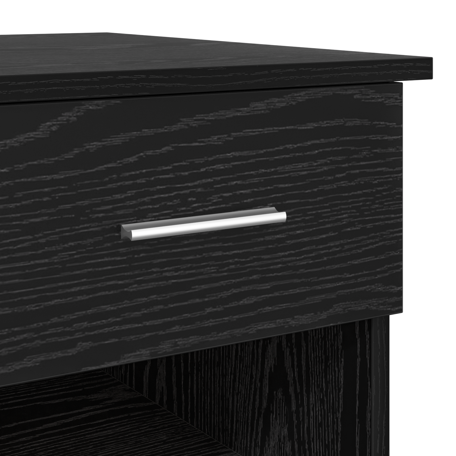Desk with Storage Black Oak 90x49.5x75 cm Engineered wood - Image 8