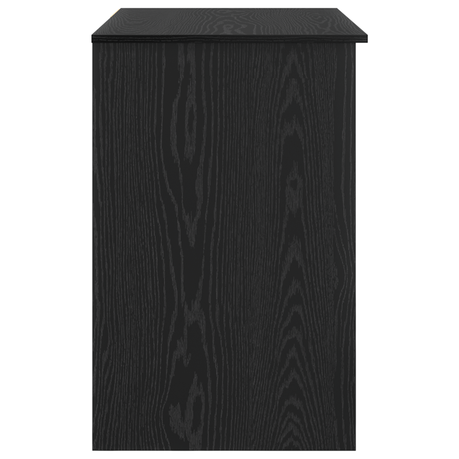 Desk with Storage Black Oak 90x49.5x75 cm Engineered wood - Image 6