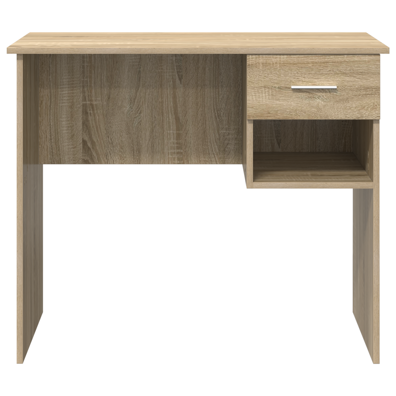 Desk with Storage Sonoma Oak 90x49.5x75 cm Engineered wood - Image 5