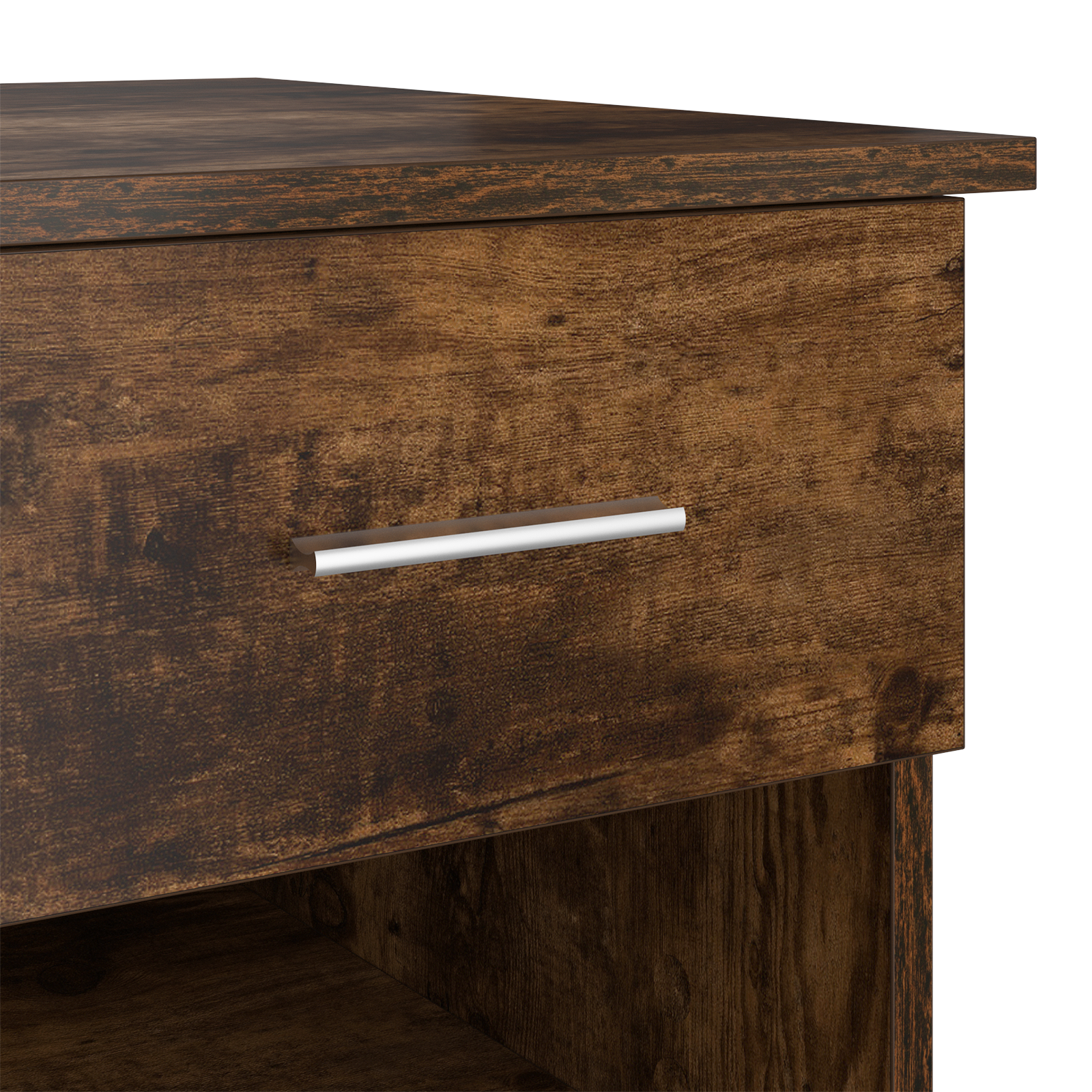 Desk with Storage Smoked Oak 90x49.5x75 cm Engineered wood - Image 8