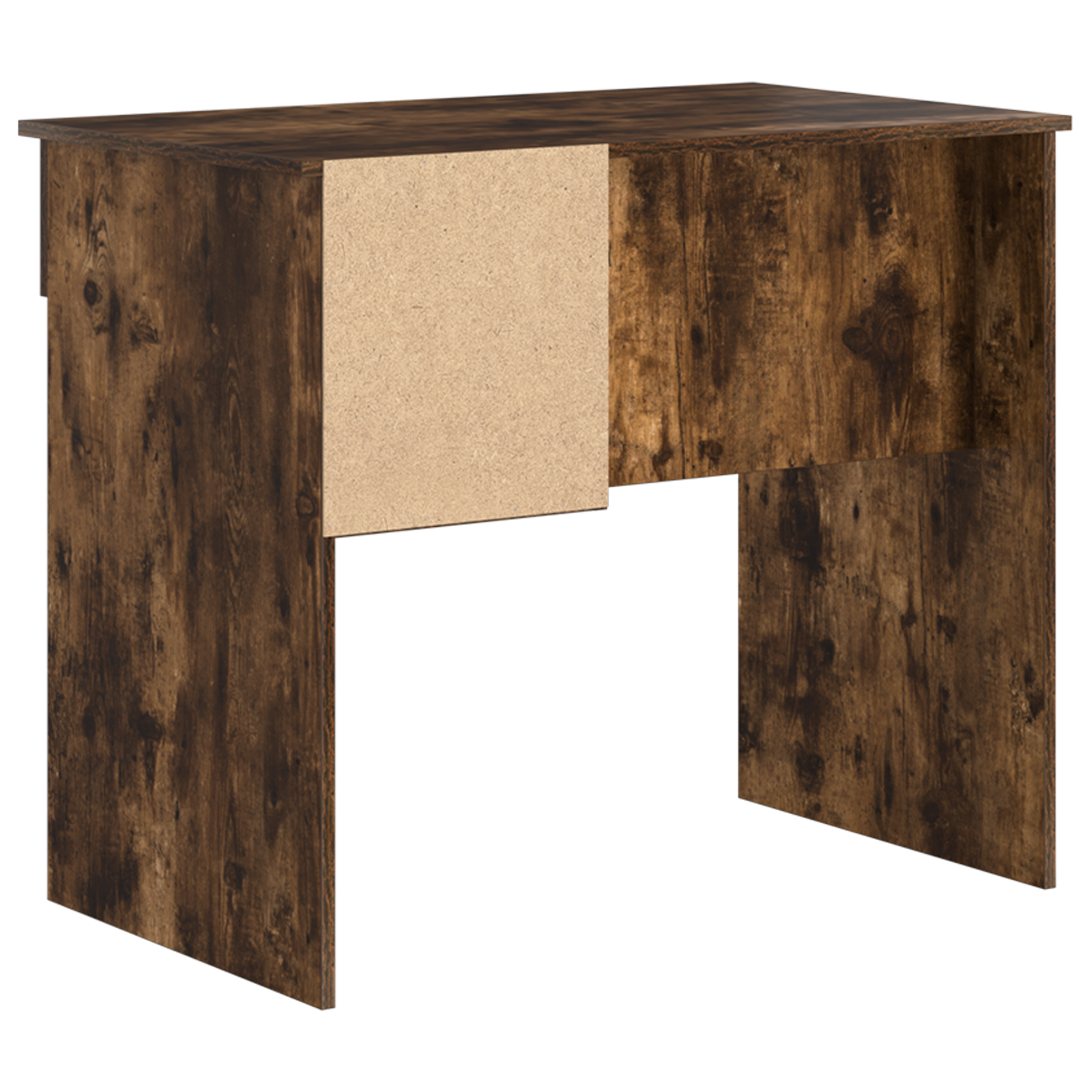 Desk with Storage Smoked Oak 90x49.5x75 cm Engineered wood - Image 7