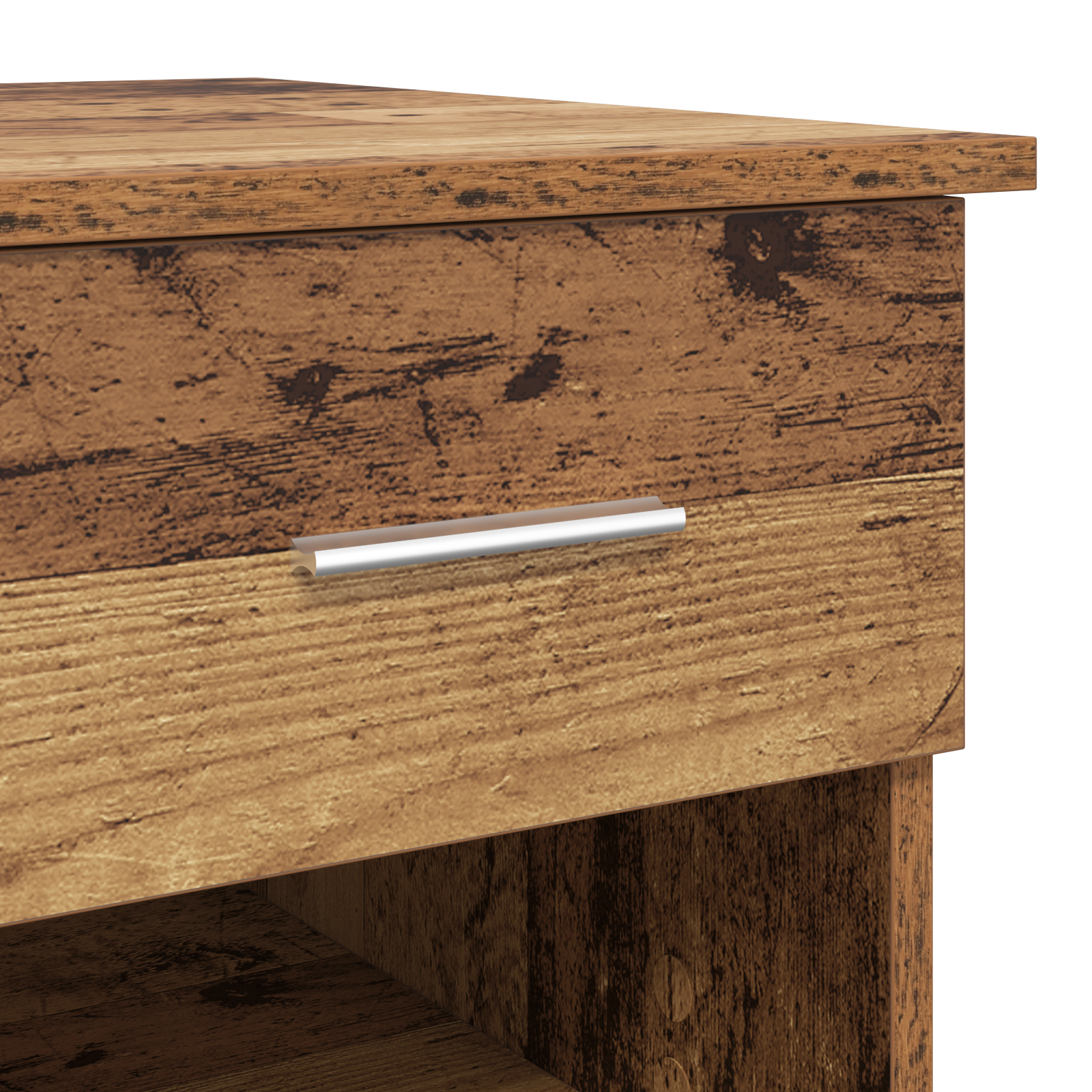 Desk with Storage Old Wood 90x49.5x75 cm Engineered wood - Image 8