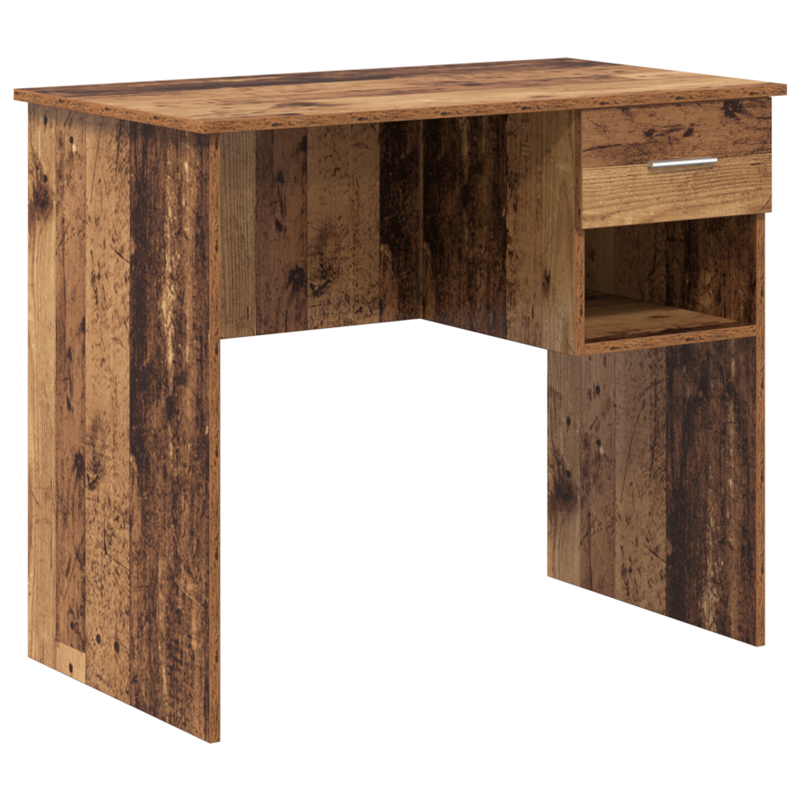 Desk with Storage Old Wood 90x49.5x75 cm Engineered wood - Image 2