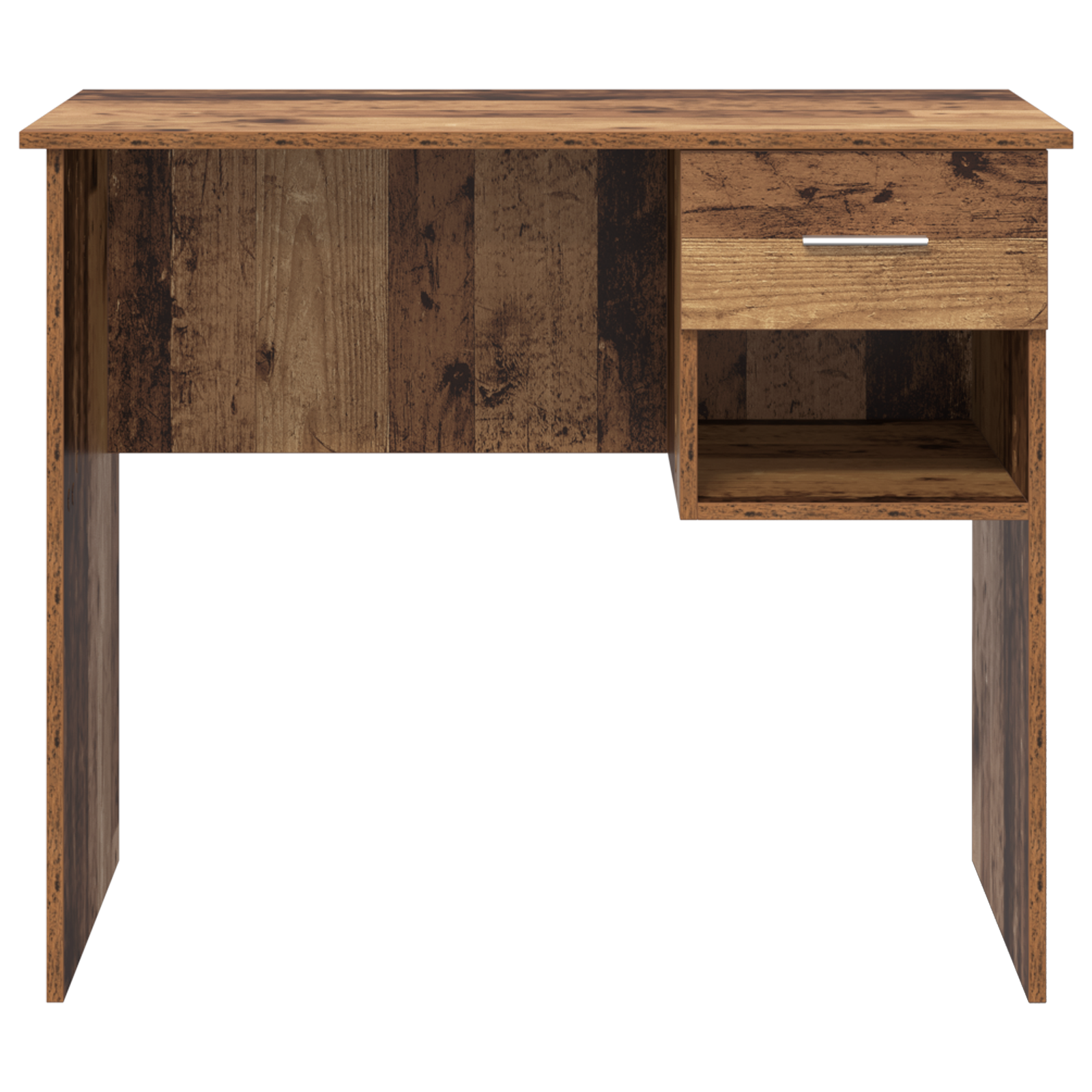 Desk with Storage Old Wood 90x49.5x75 cm Engineered wood - Image 5