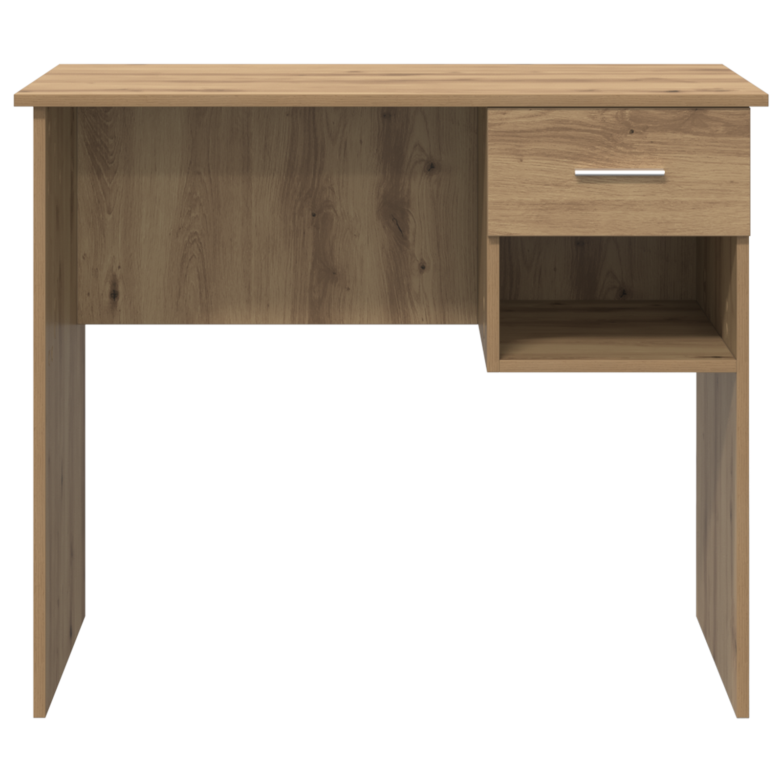 Desk with Storage Artisan Oak 90x49.5x75 cm Engineered wood - Image 5